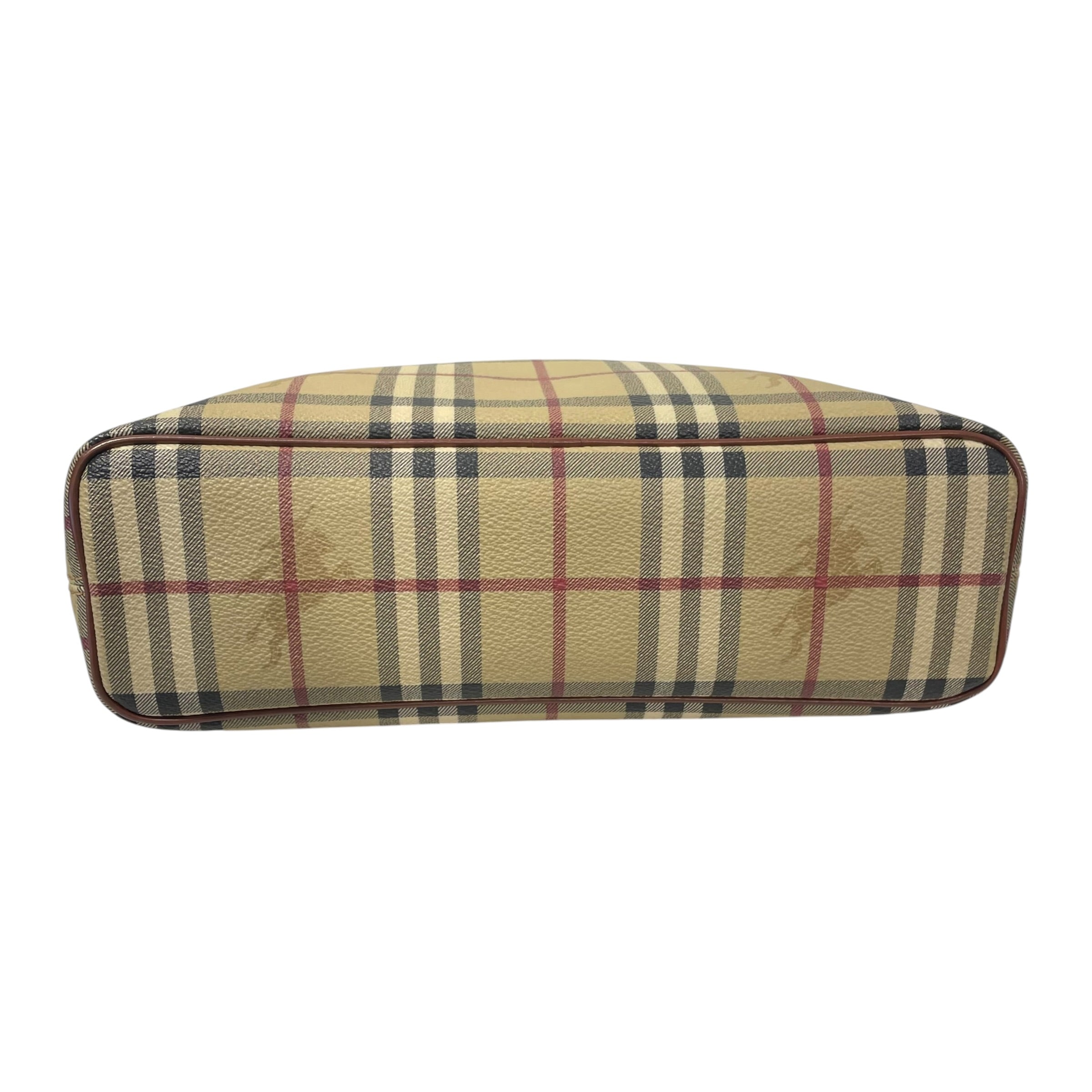 BURBERRY LONDON/Tote Bag/Plaid/Leather/MLT/T-03-1 view 3