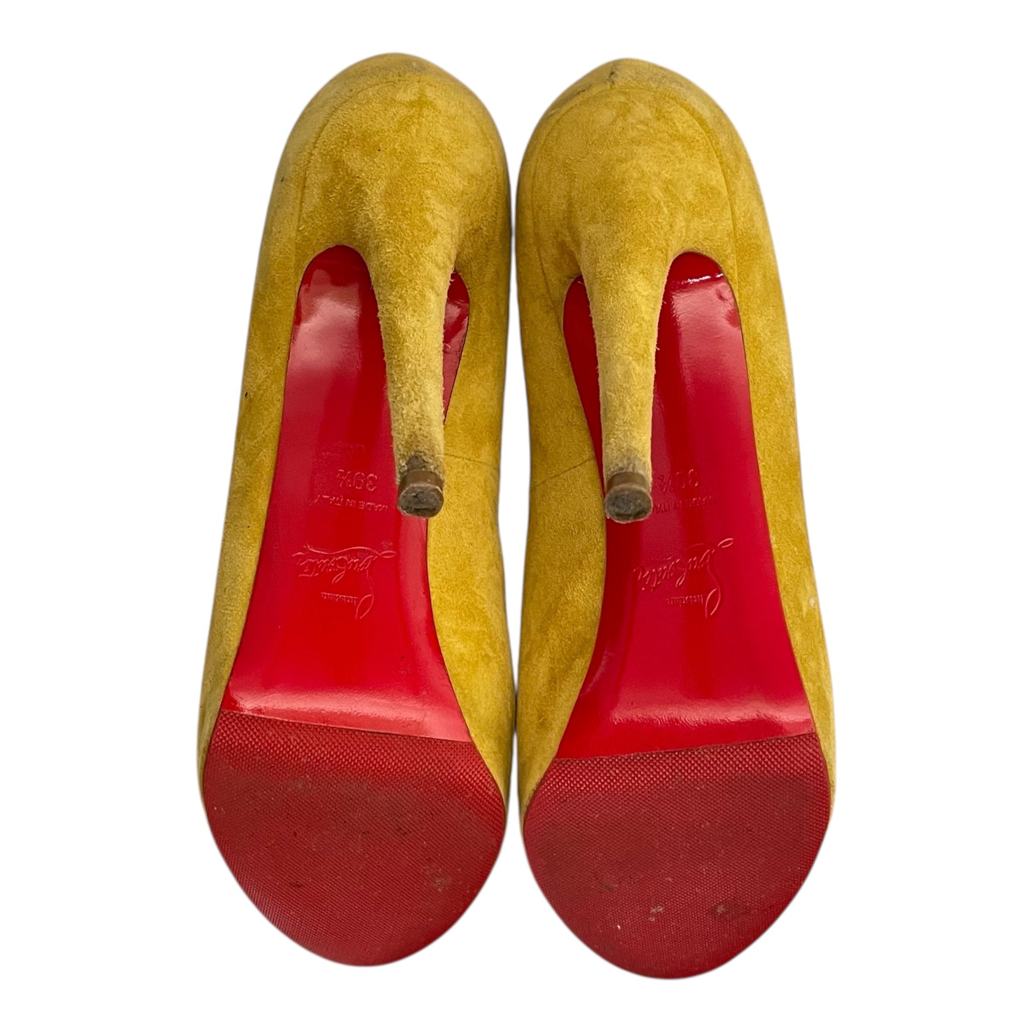 Christian Louboutin/Heels/EU 39.5/Suede/YEL/Vendome 120 Pumps view 6