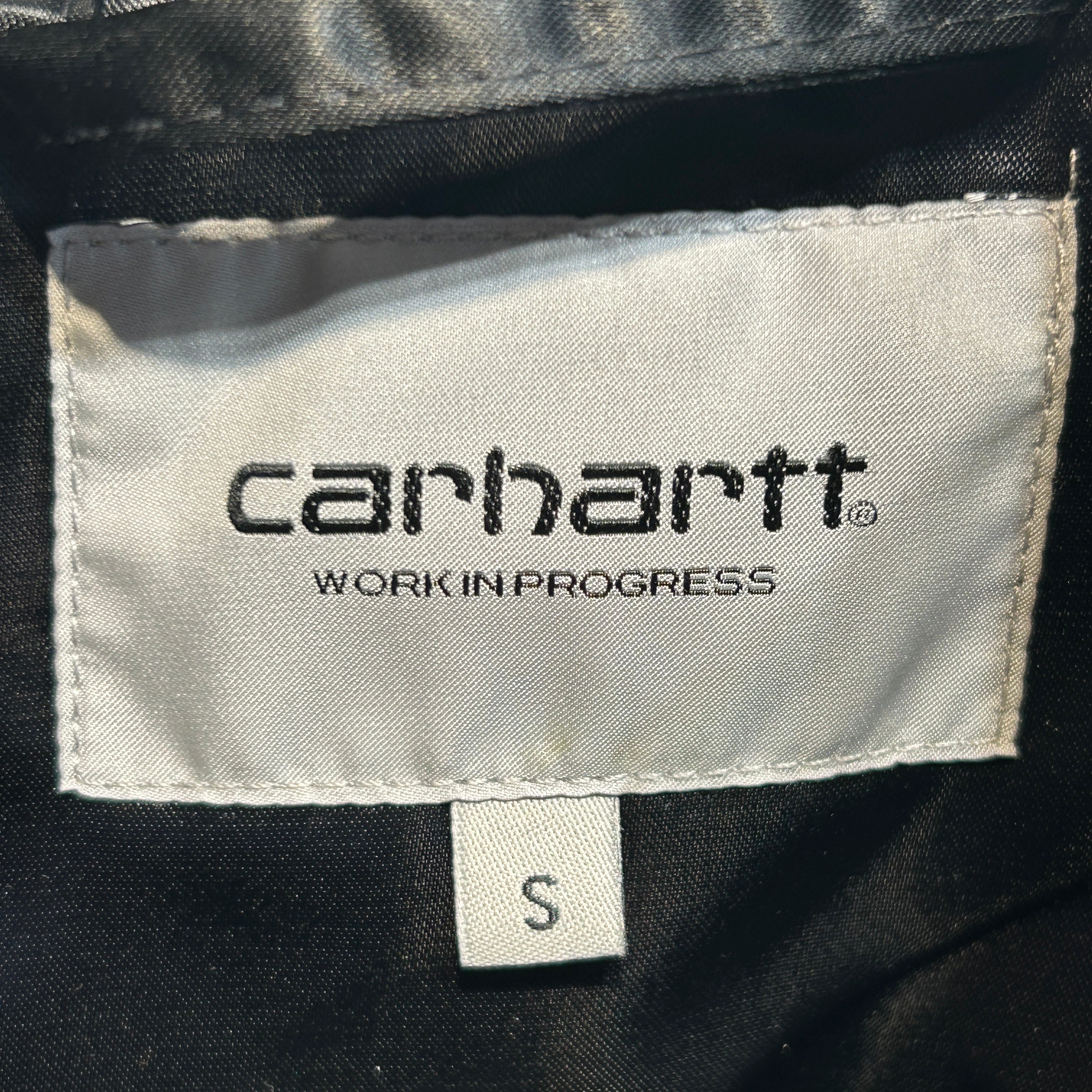 CARHARTT WIP(WORK IN PROGRESS)/Jacket/S/Polyester/BLK/Brown Ducks Bomber Varsity view 3