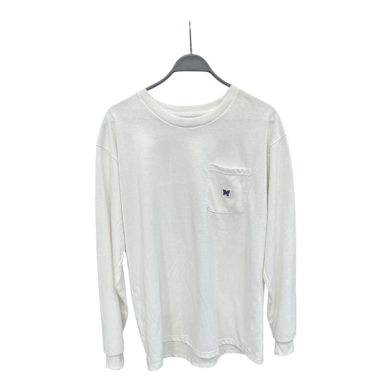 Needles/LS T-Shirt/M/White/Polyester/MR317