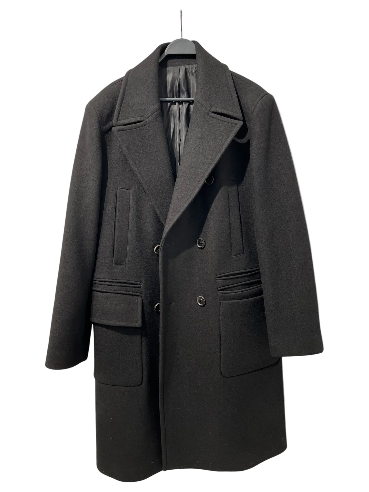 Juun.J/Peacoat/50/Wool/BLK/Double Breasted/2LAYERED POCKET JC1Y30P765 view 1