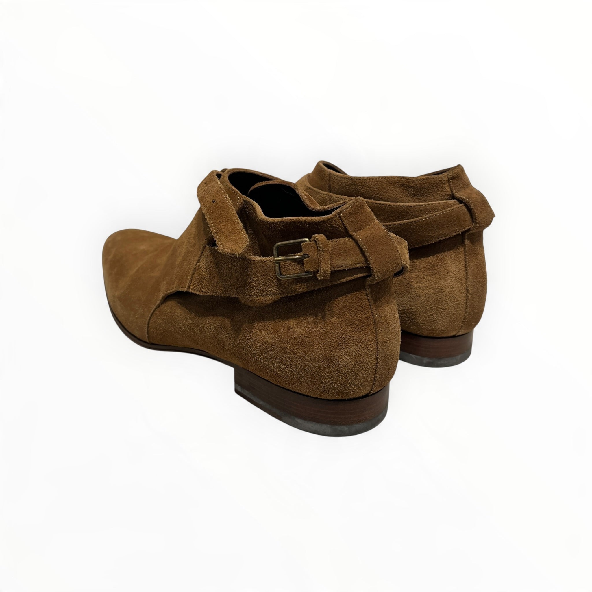 YVES SAINT LAURENT/Boots/US 8/Leather/BRW/LOW BUCKLE view 2