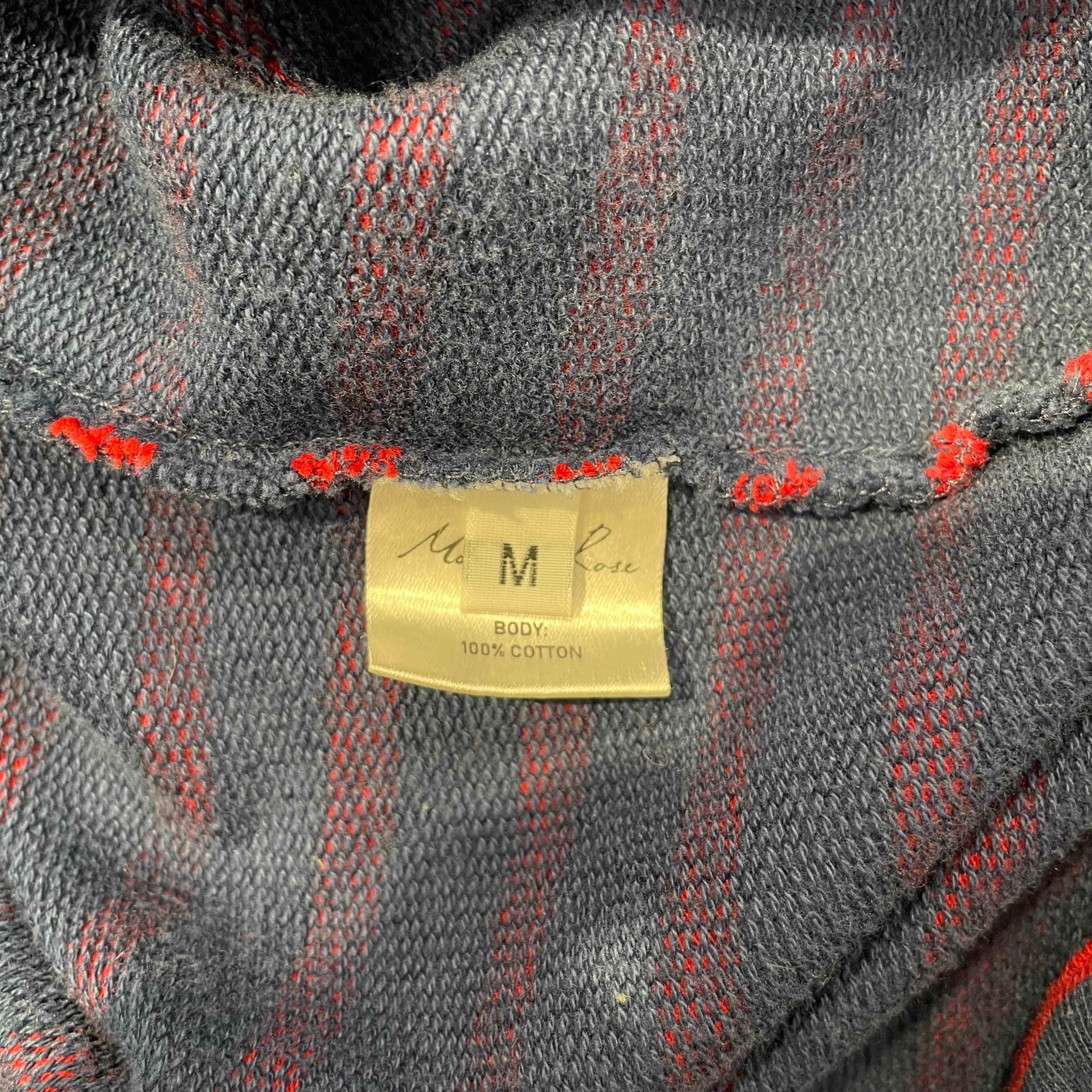 MARTINE ROSE/Sweatshirt/M/Stripe/Cotton/MLT/SUNBLEACHED RED STRIPPED BATWI view 4
