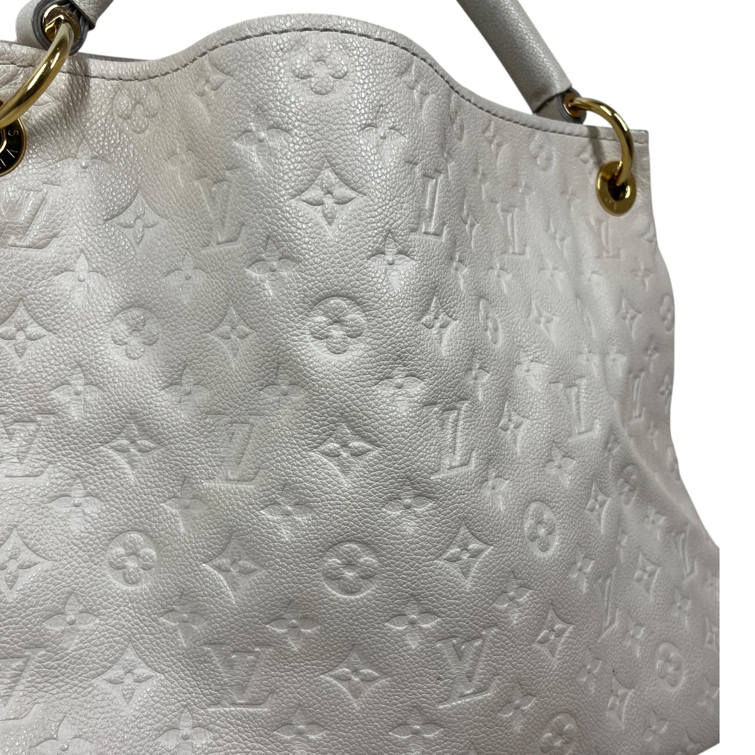LOUIS VUITTON/Hand Bag/Leather/CRM/Artsy Monogram MM view 2