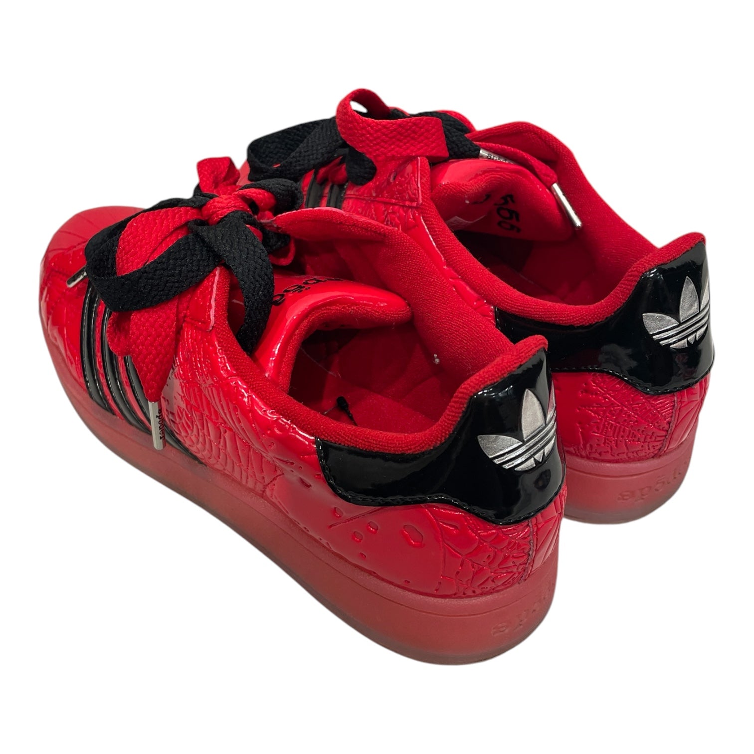 Sp5der/adidas/Low-Sneakers/US 11/All Over Print/Cotton/RED/SPIDER WEB PRINT ALL OVER view 2