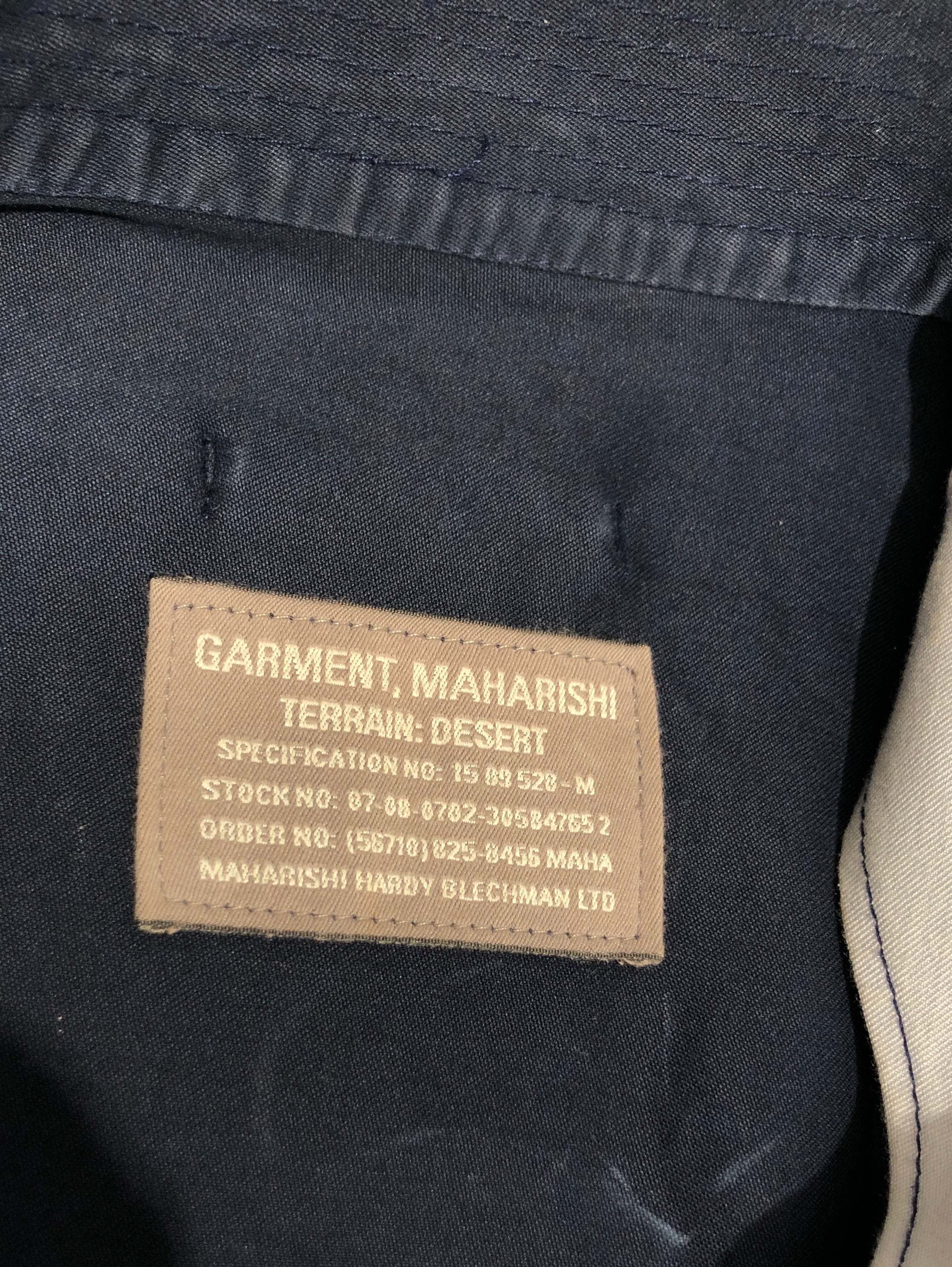 MAHARISHI/Jacket/M/NVY/desert jacket view 5
