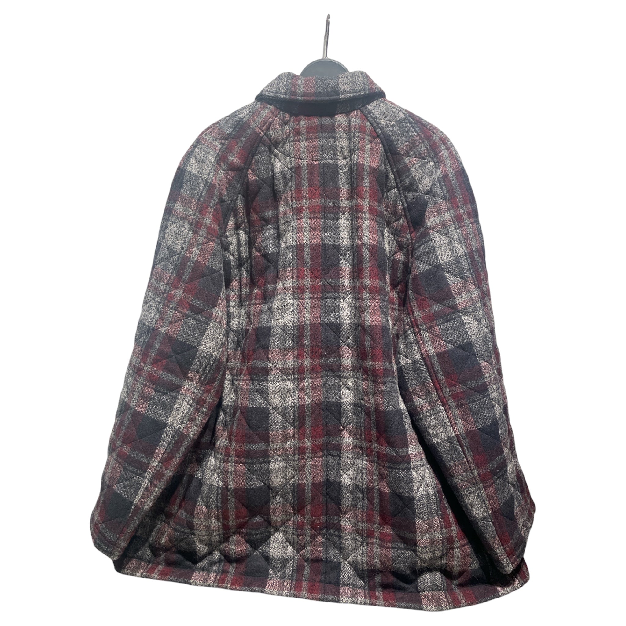BALENCIAGA/Flannel Shirt/46/Wool/GRY/Plaid/PADDED FLANNEL view 2