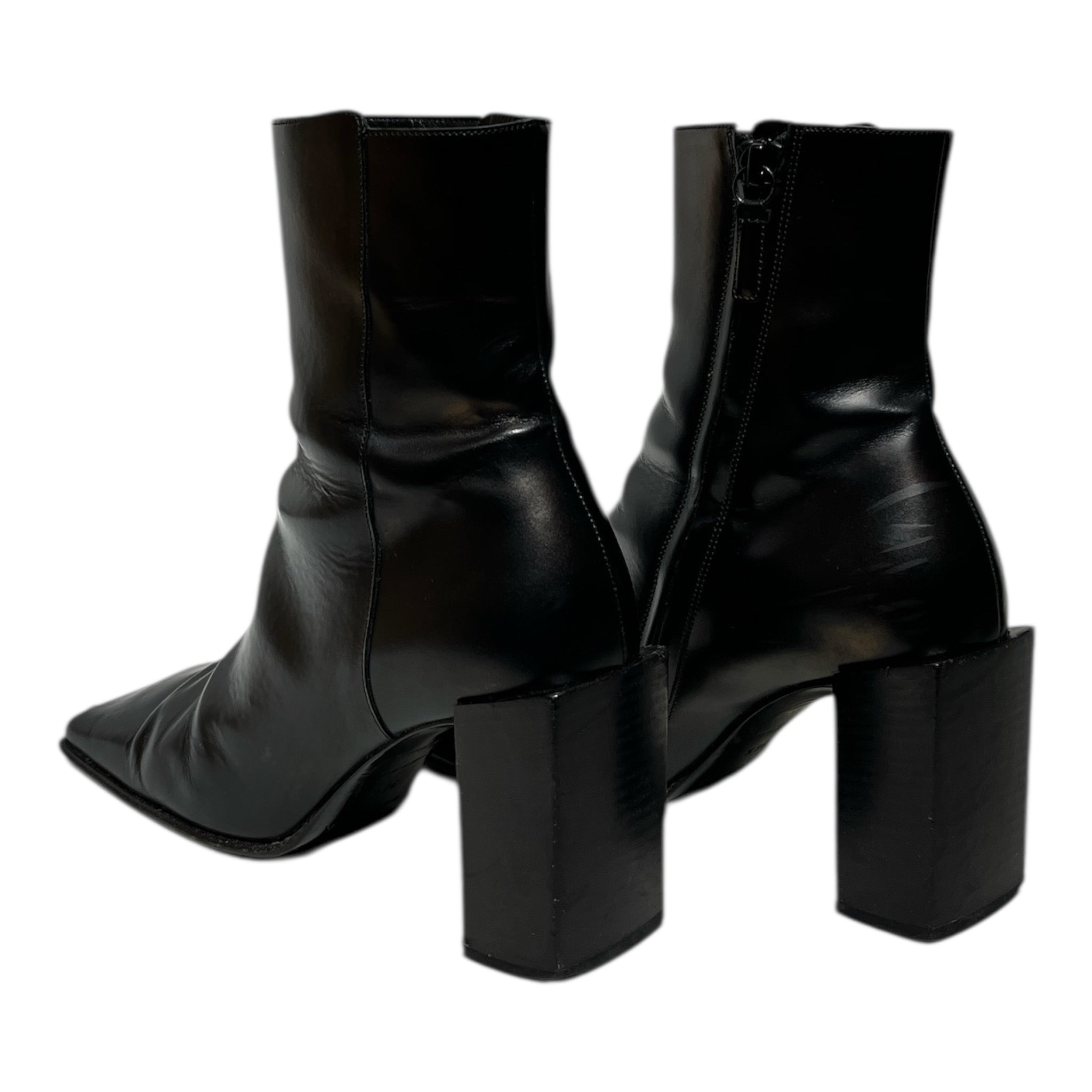 BALENCIAGA/Heels/US 6/Leather/BLK/Square toe Heels view 2