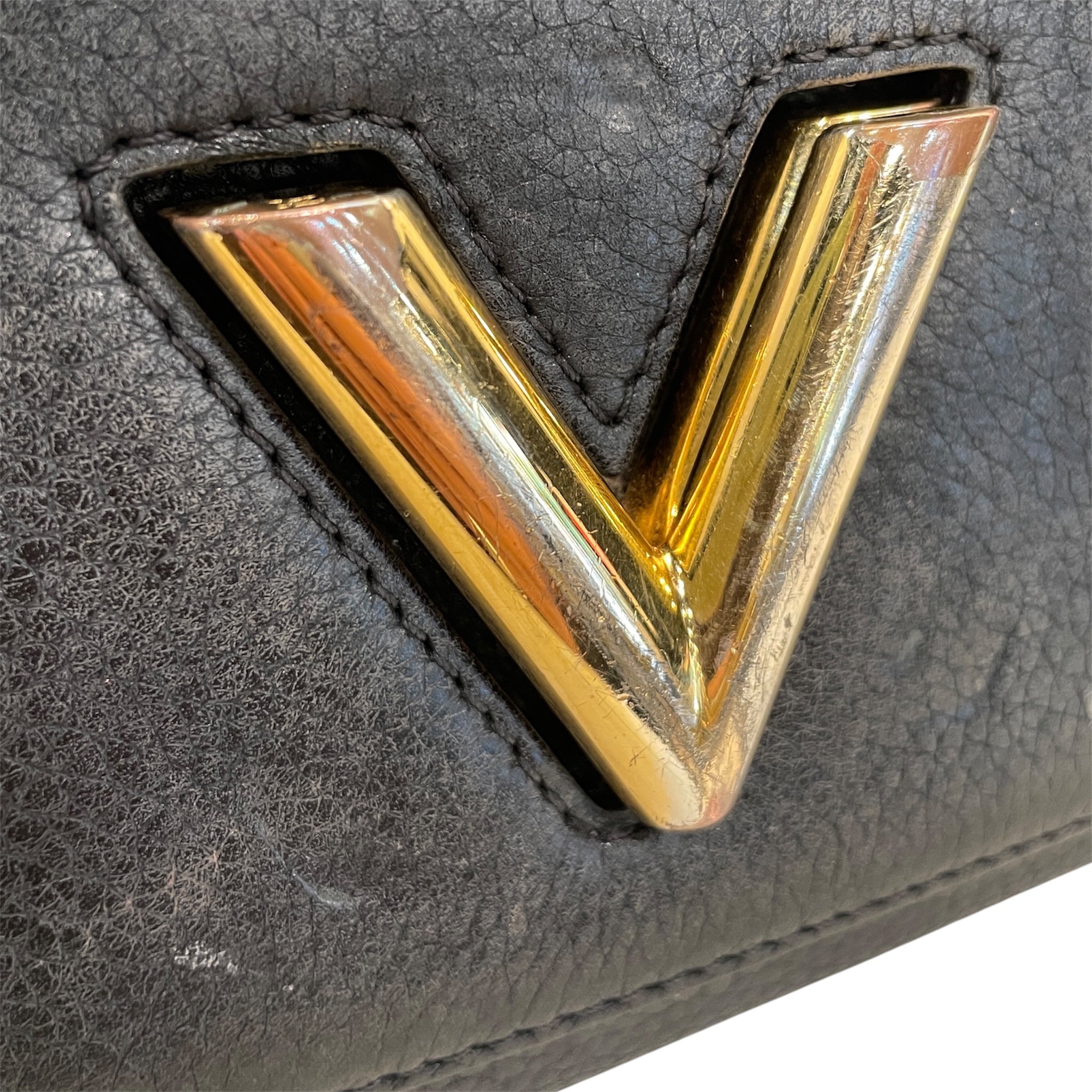 LOUIS VUITTON/Hand Bag/Leather/BLK/TAURILLION TWIST view 4