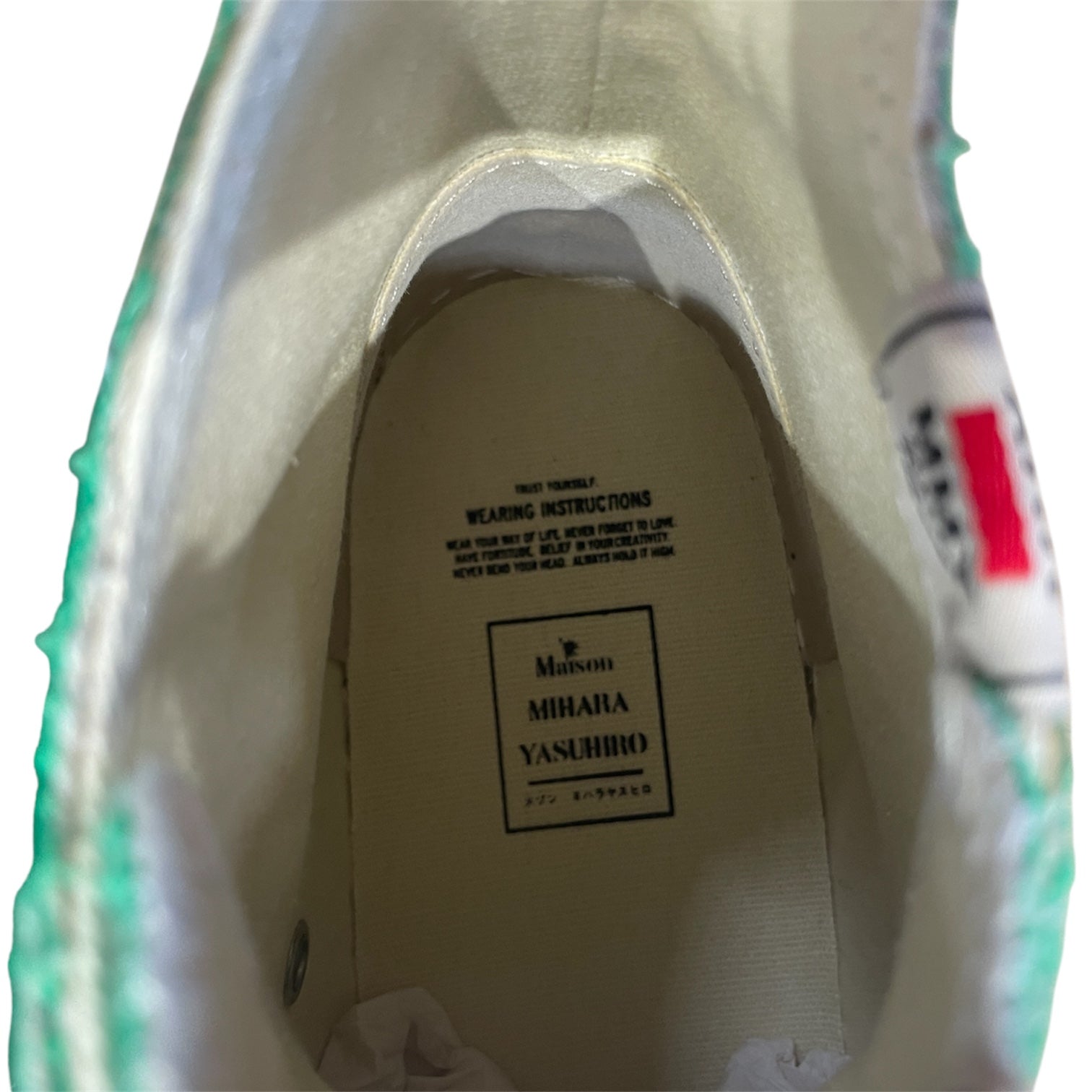 MIHARA YASUHIRO/Hi-Sneakers/EU 41/Border/GRN/Peterson Hi OG Sole Canvas view 3