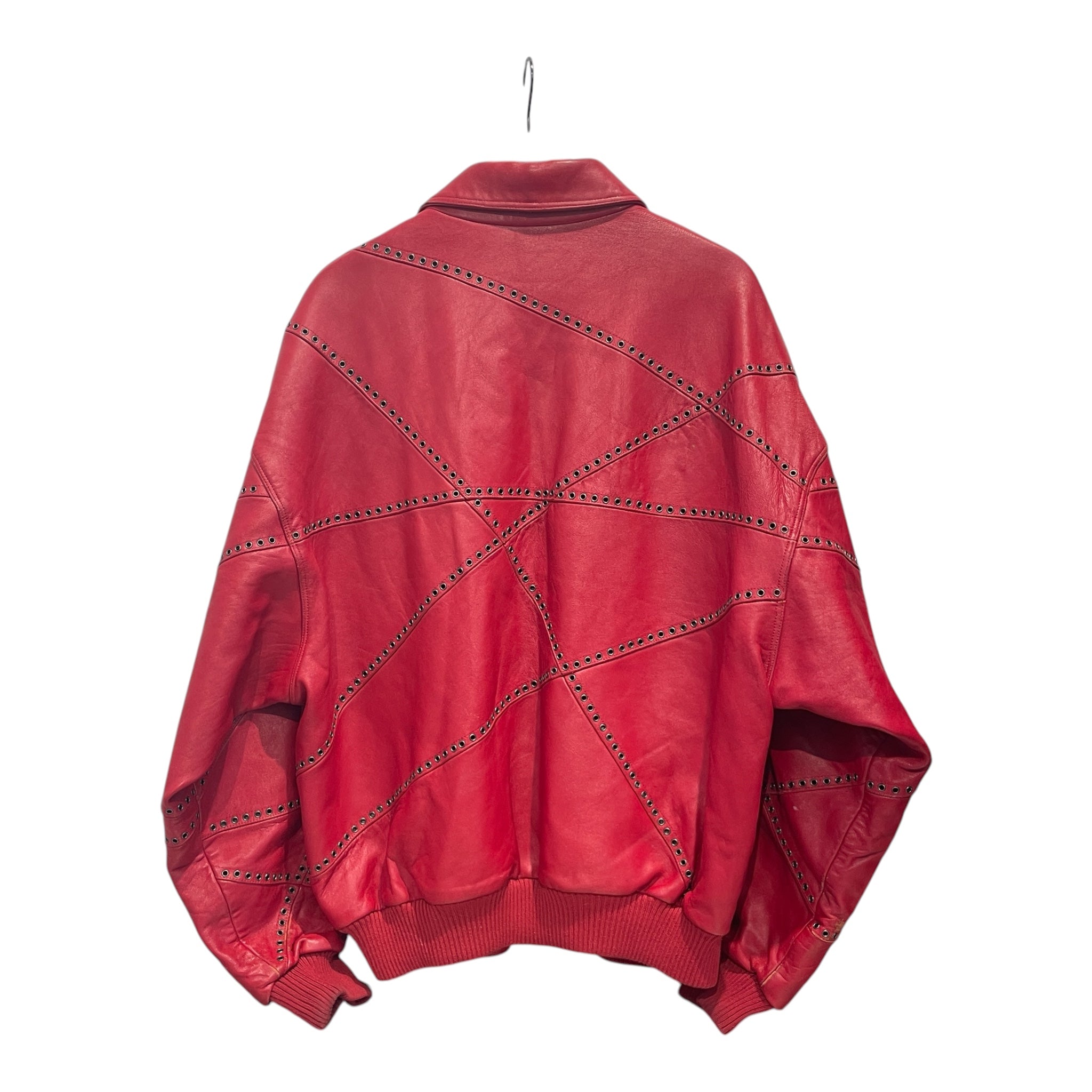 Pelle Pelle/Leather Jkt/46/Leather/RED/RED PELLE WITH BRONZE RIVETS view 2