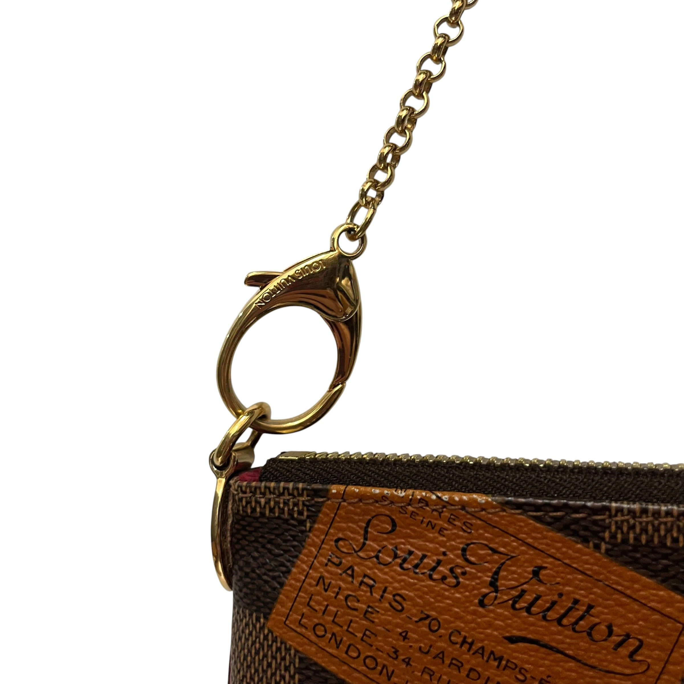 LOUIS VUITTON/Hand Bag/Monogram/Leather/BRW/trunk label view 3