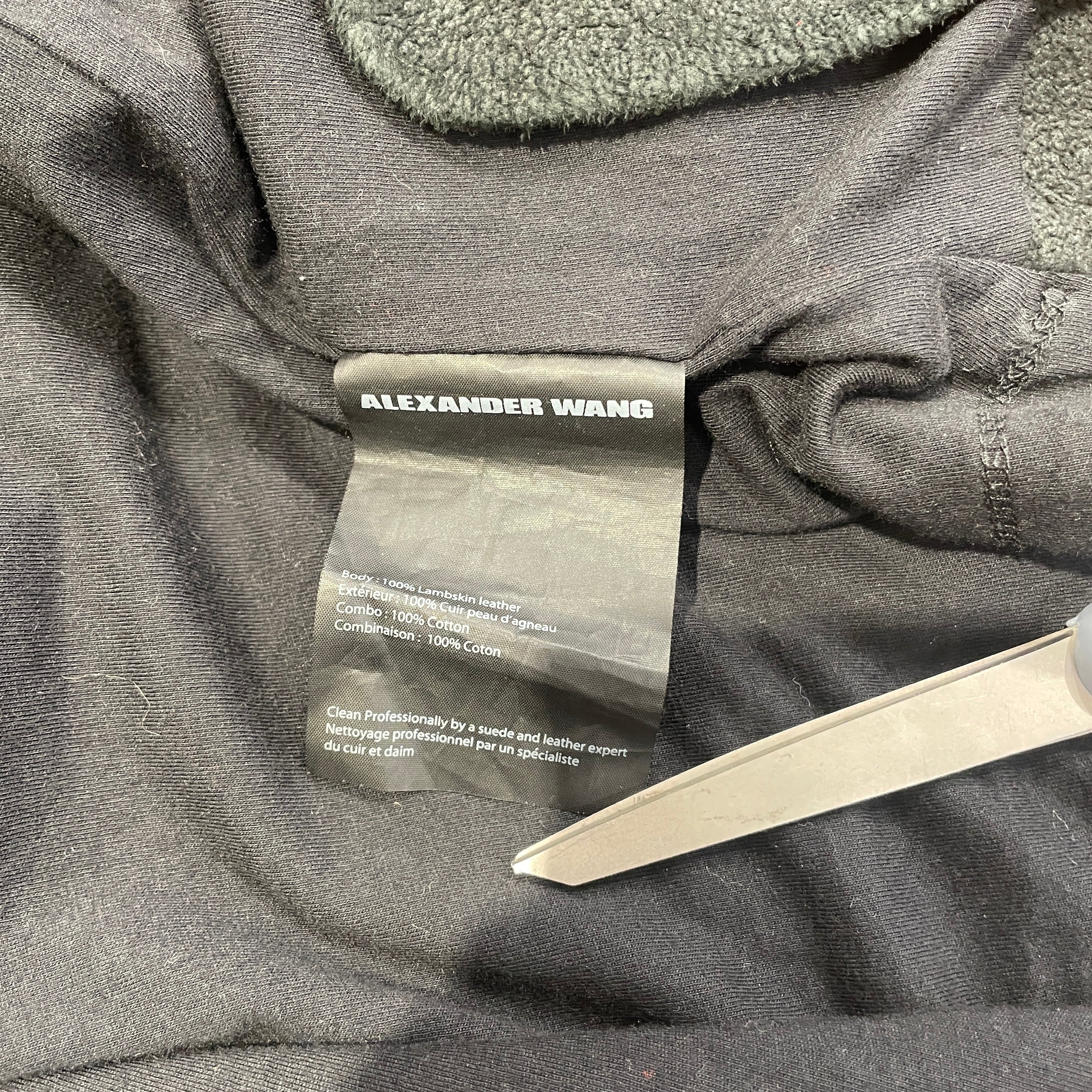Alexander Wang/Jacket/4/Lambskin/BLK/ view 4