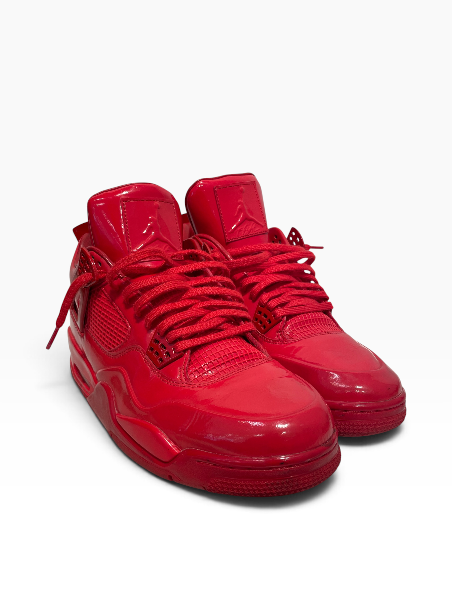 NIKE/Low-Sneakers/US 12/Leather/RED/JORDAN 4 "LAB4 RED" view 1