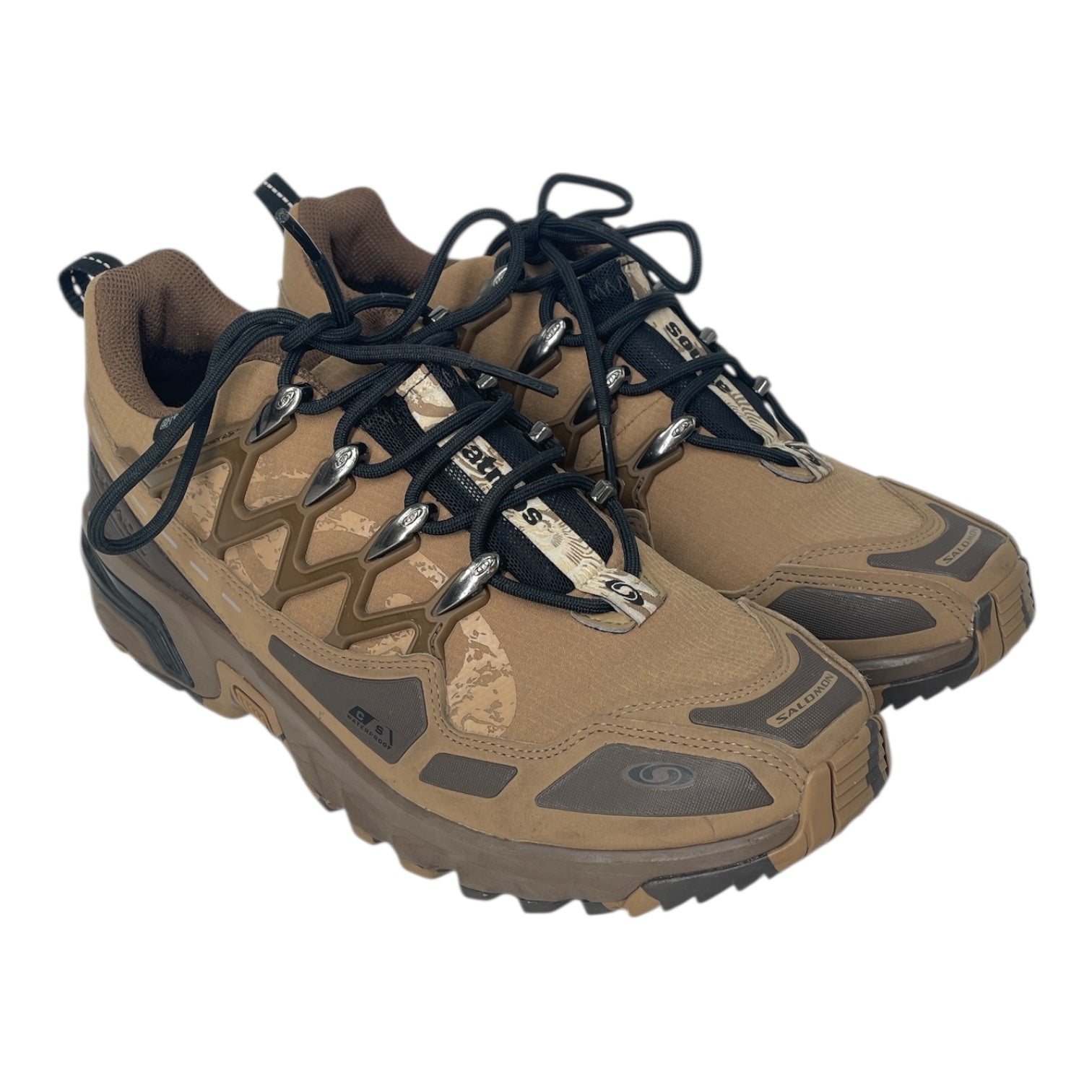salomon/Low-Sneakers/US 8.5/Cotton/BRW/225389 view 1