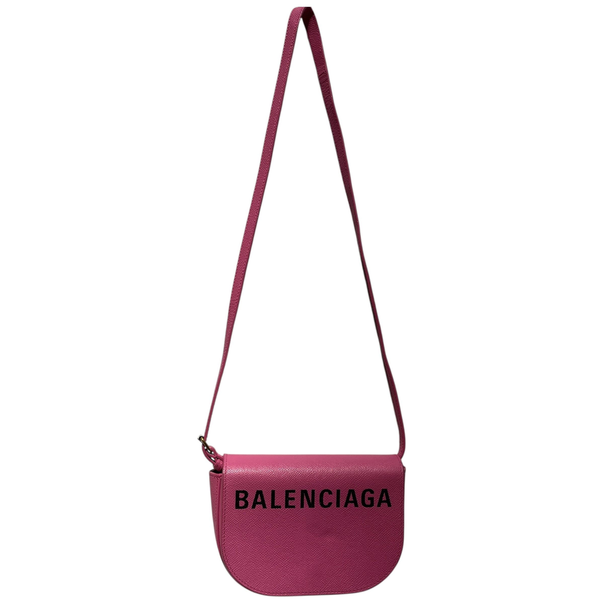 BALENCIAGA/Cross Body Bag/Leather/PNK/Ville Leather Crossbody view 1