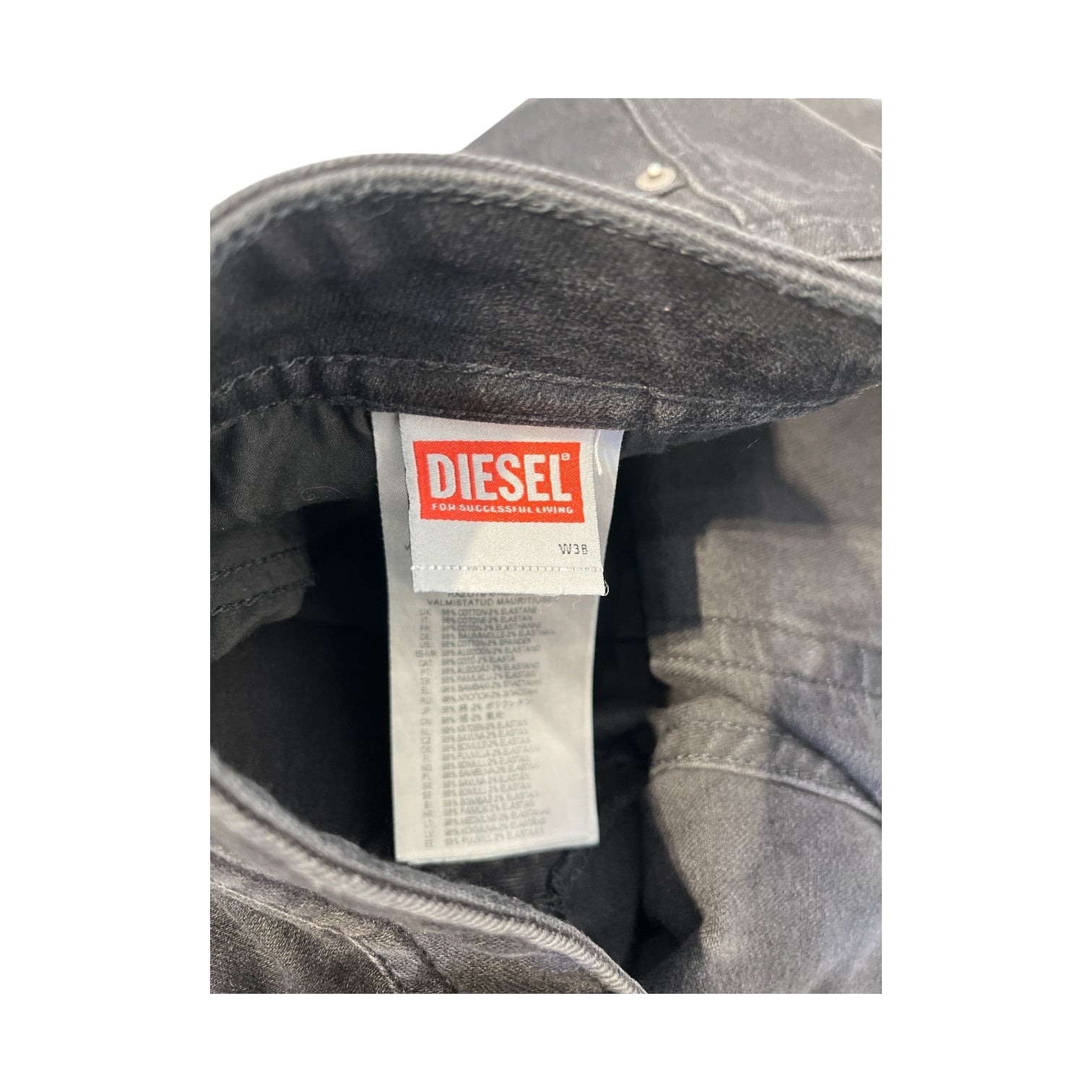 DIESEL/Skinny Pants/38/Denim/BLK/ view 3