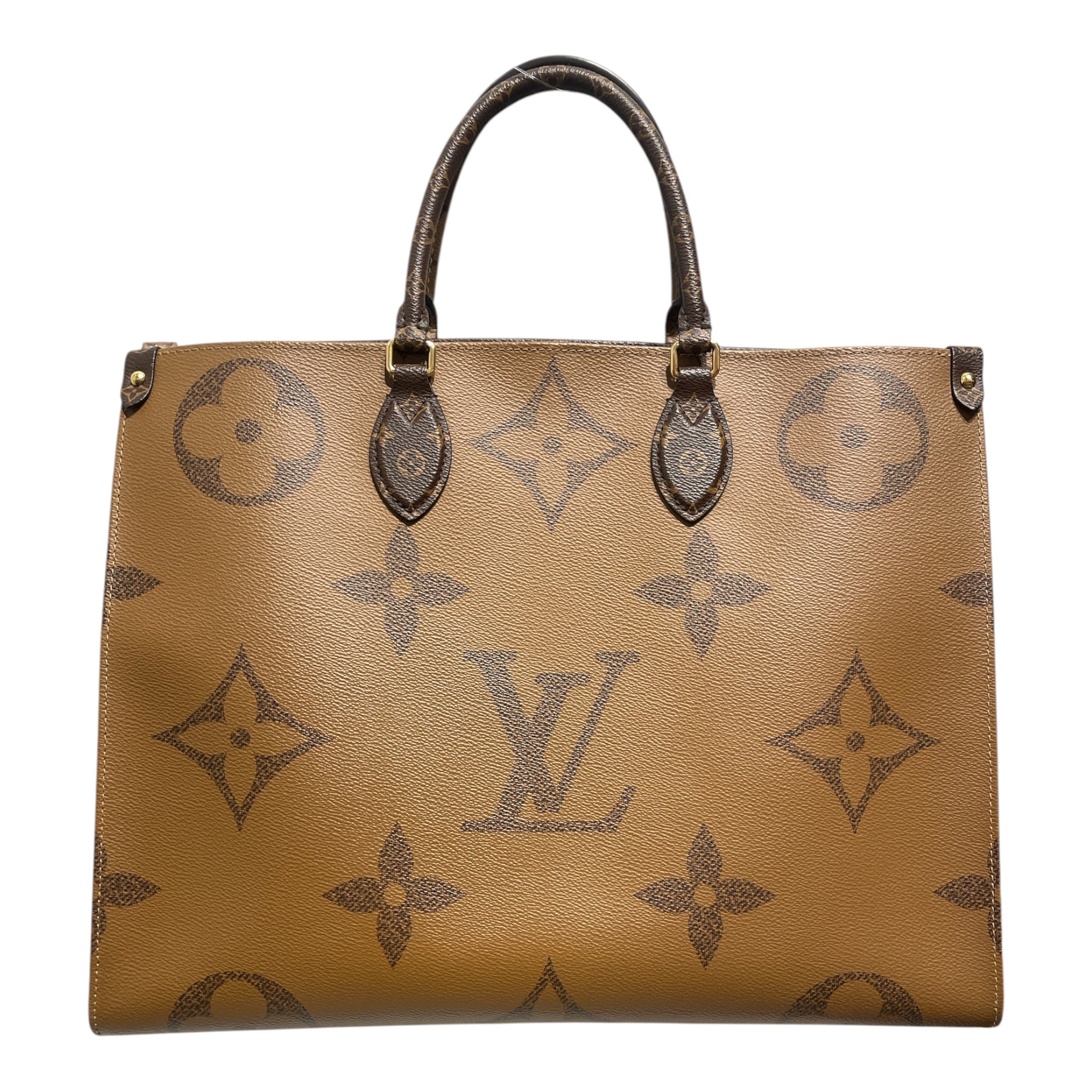 LOUIS VUITTON/Hand Bag/Monogram/Leather/BRW/OnTheGo MM Reverse view 2