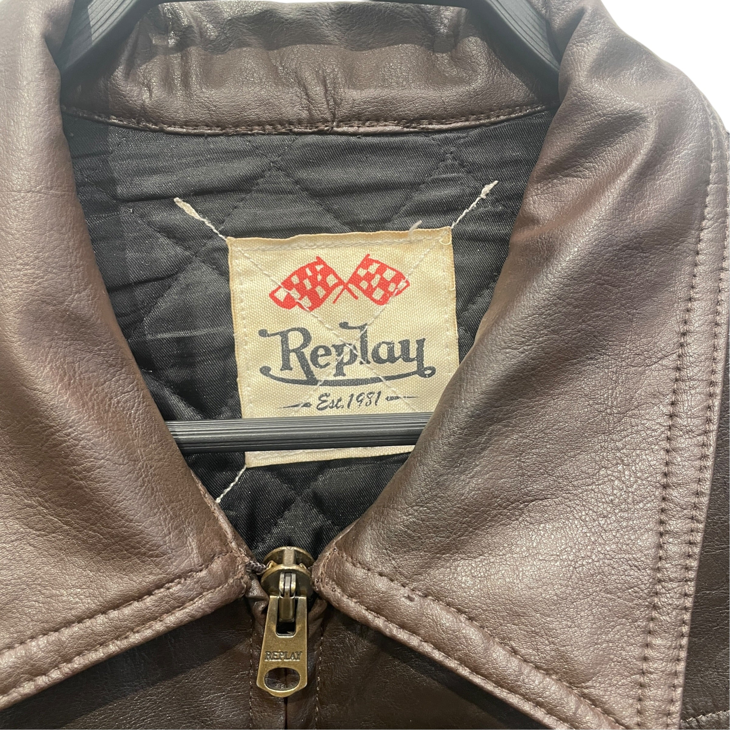 MADE IN HEAVEN /Leather Jkt/XL/Leather/BRW/MADEINHEAV BRWN EMBR PRINTED J view 2