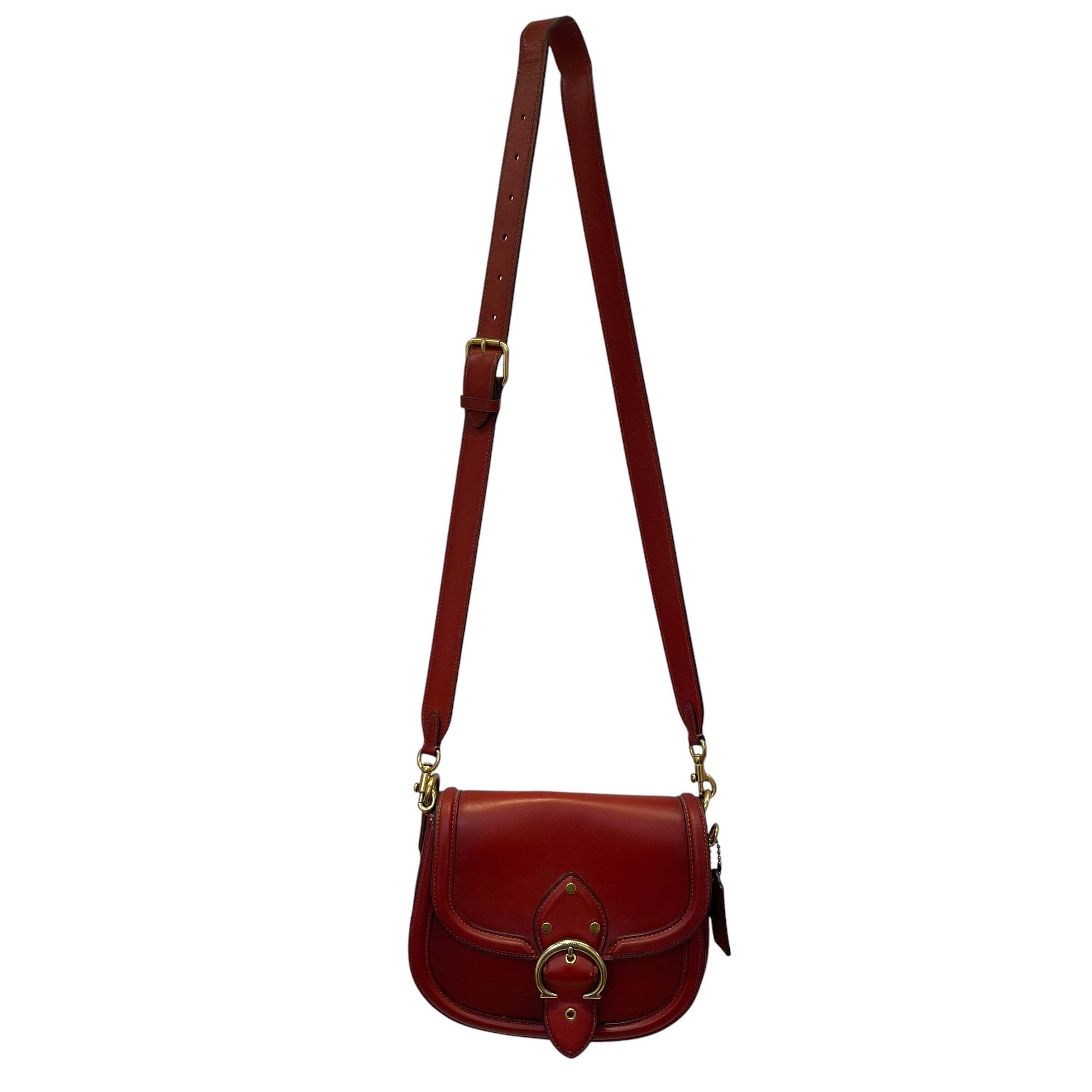 COACH/Cross Body Bag/Leather/RED/BEAT SADDLE BAG/L2022C0749 view 1