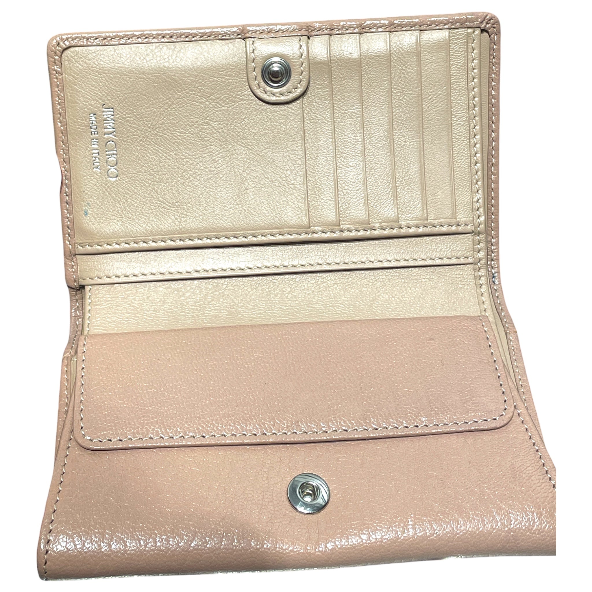 JIMMY CHOO/Long Wallet/Leather/BEG/L's/Bifold Long Wallet view 3