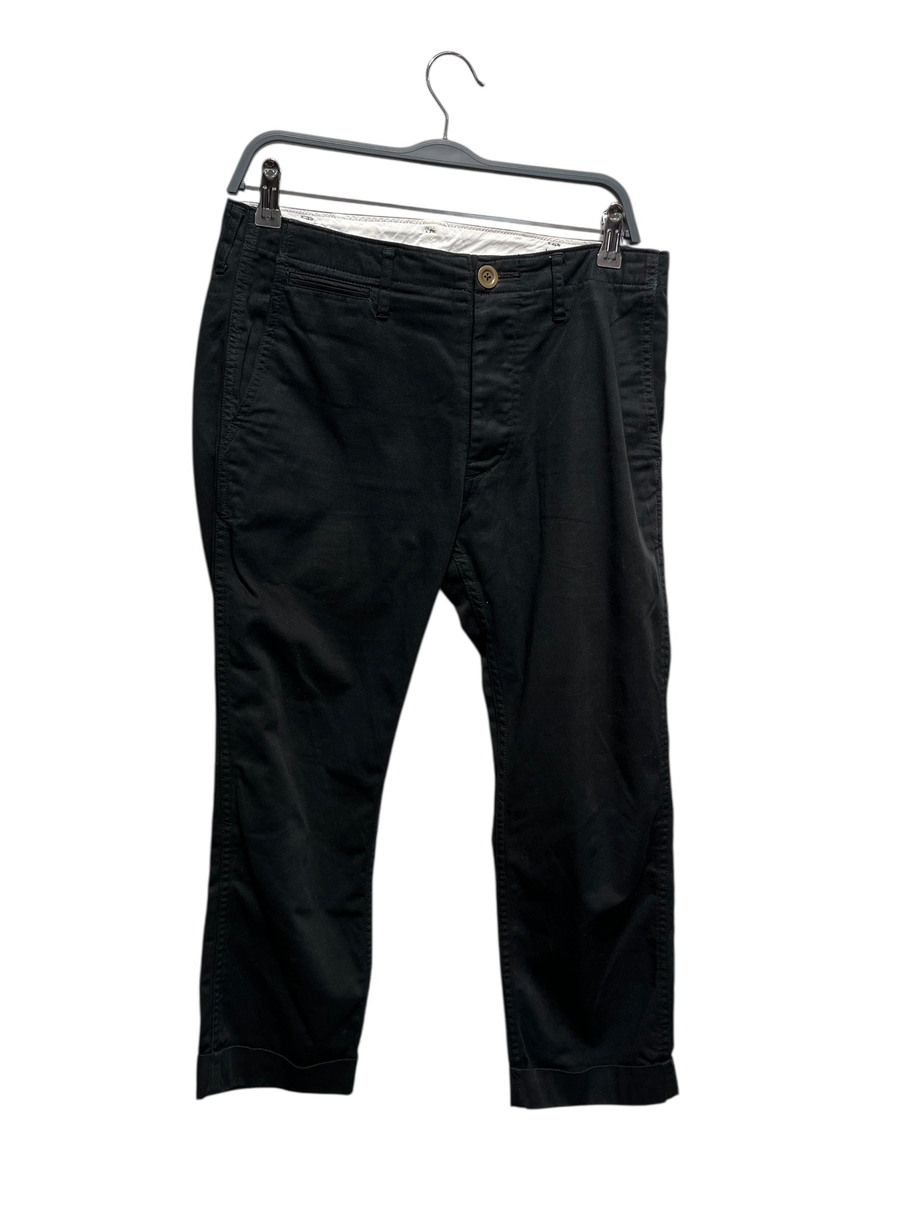visvim/Cropped Pants/S/Cotton/BLK/ view 1