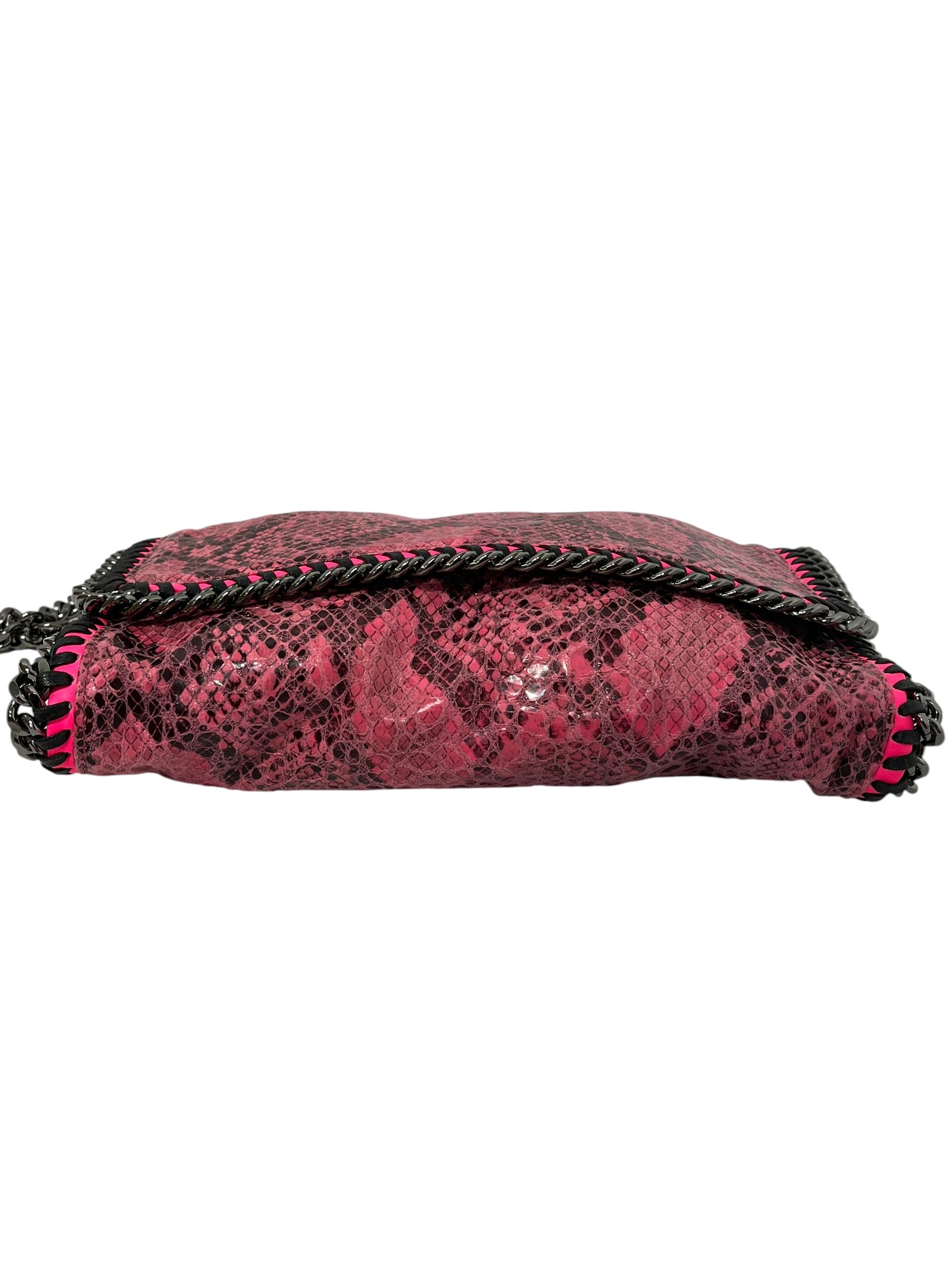 STELLAMcCARTNEY/Hand Bag/Animal Pattern/Leather/PNK/falabella hot pink snakeprint view 5