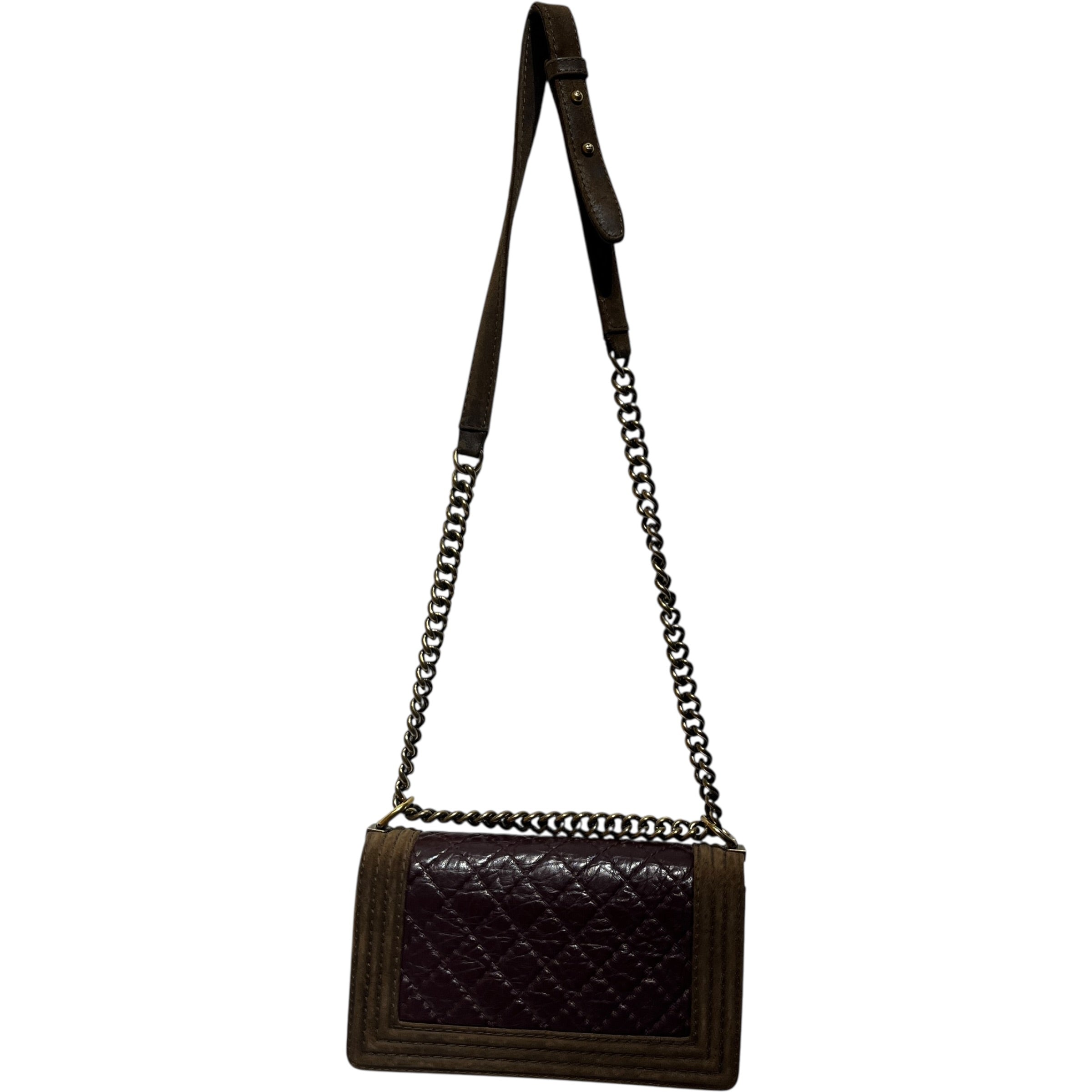 CHANEL/Cross Body Bag/Suede/BRD/PARIS EDINBURGH FLAP BAG view 3