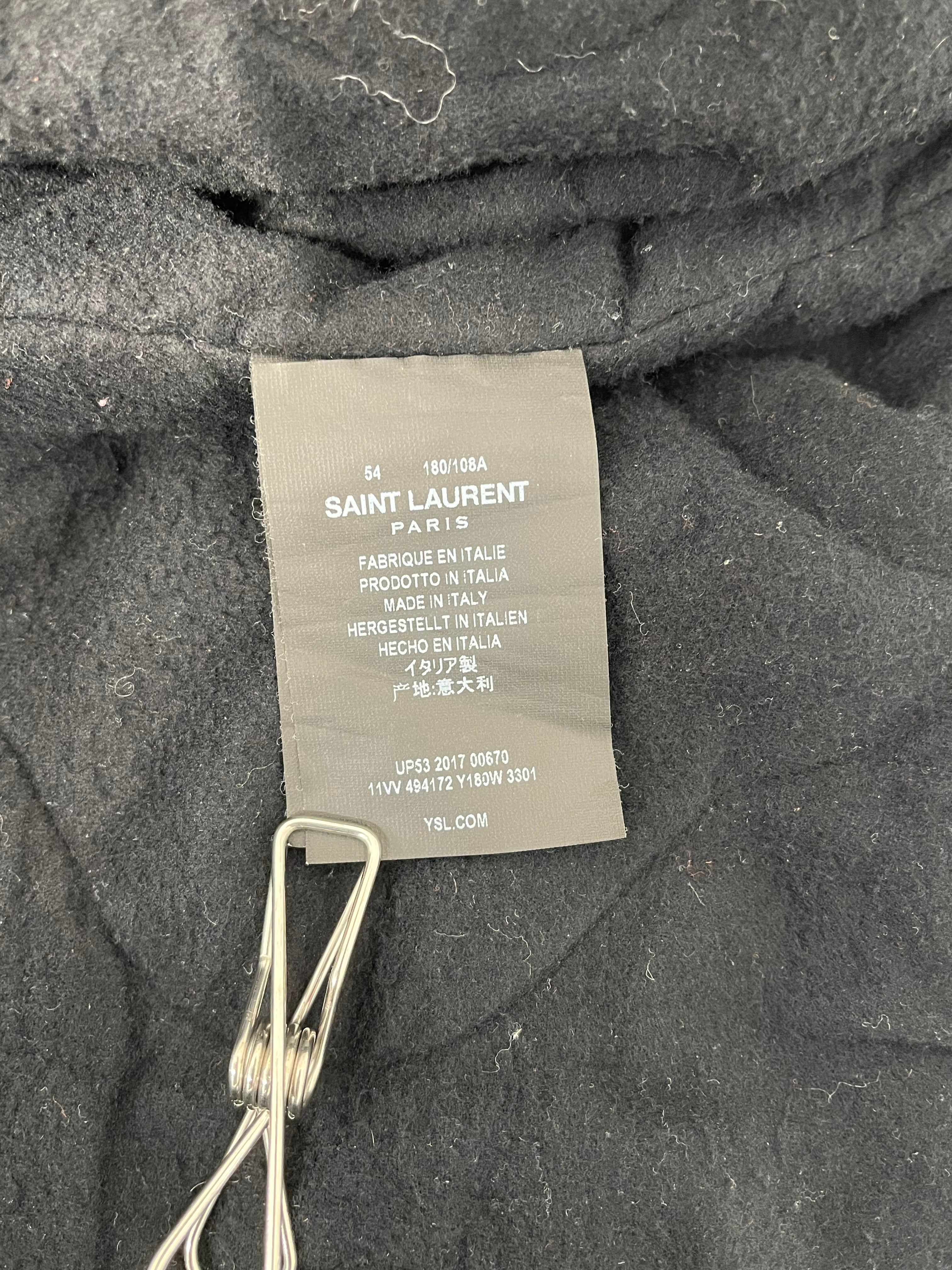 SAINT LAURENT/Jacket/54/Wool/GRN/2017 VARSITY JKT view 4