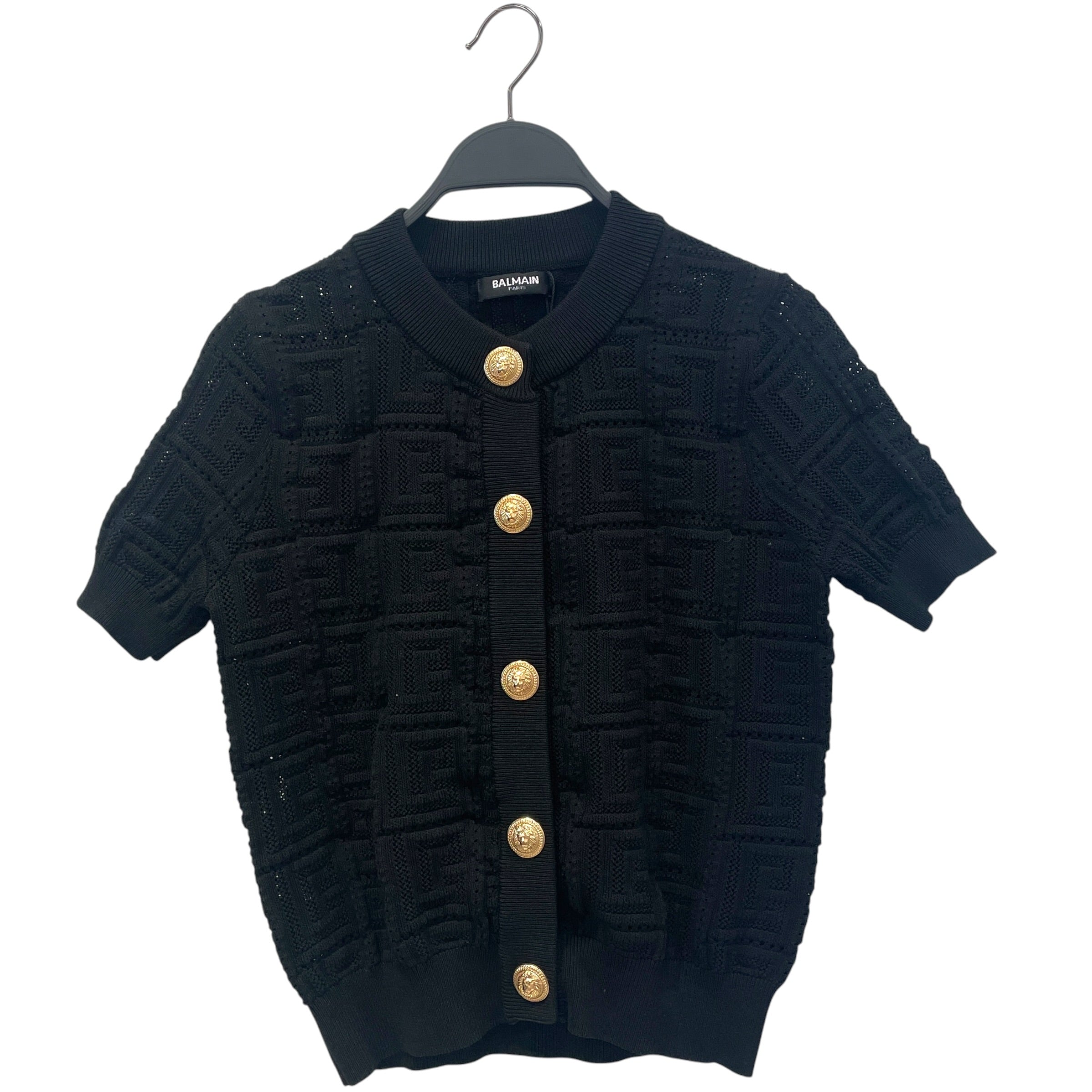 BALMAIN/Blouse/S/Rayon/BLK/ view 1