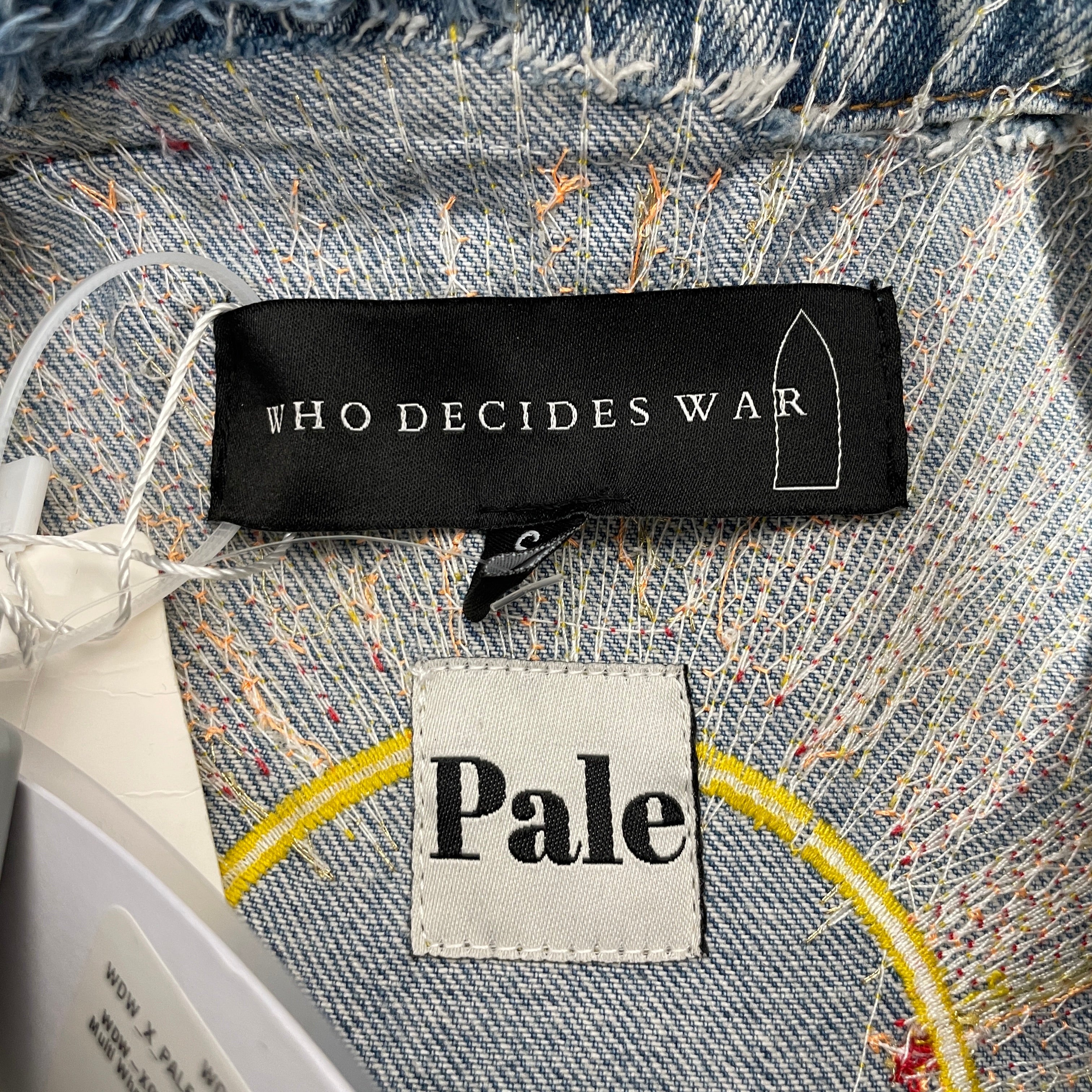 WHO DECIDES WAR/Vest/S/All Over Print/Denim/BLU/ view 3