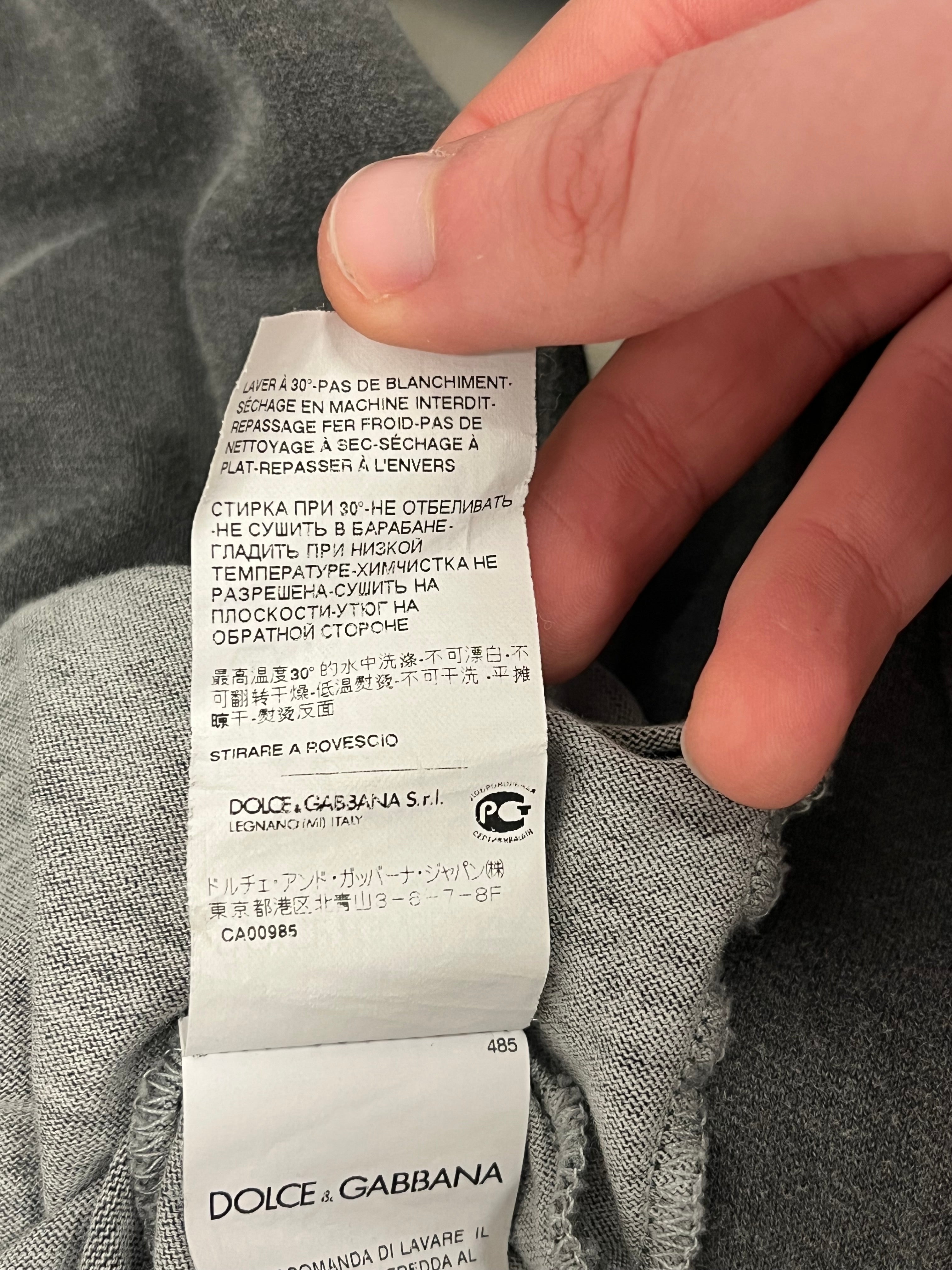 DOLCE&GABBANA/Hoodie/Cotton/GRY/DOUBLE LAYER view 7