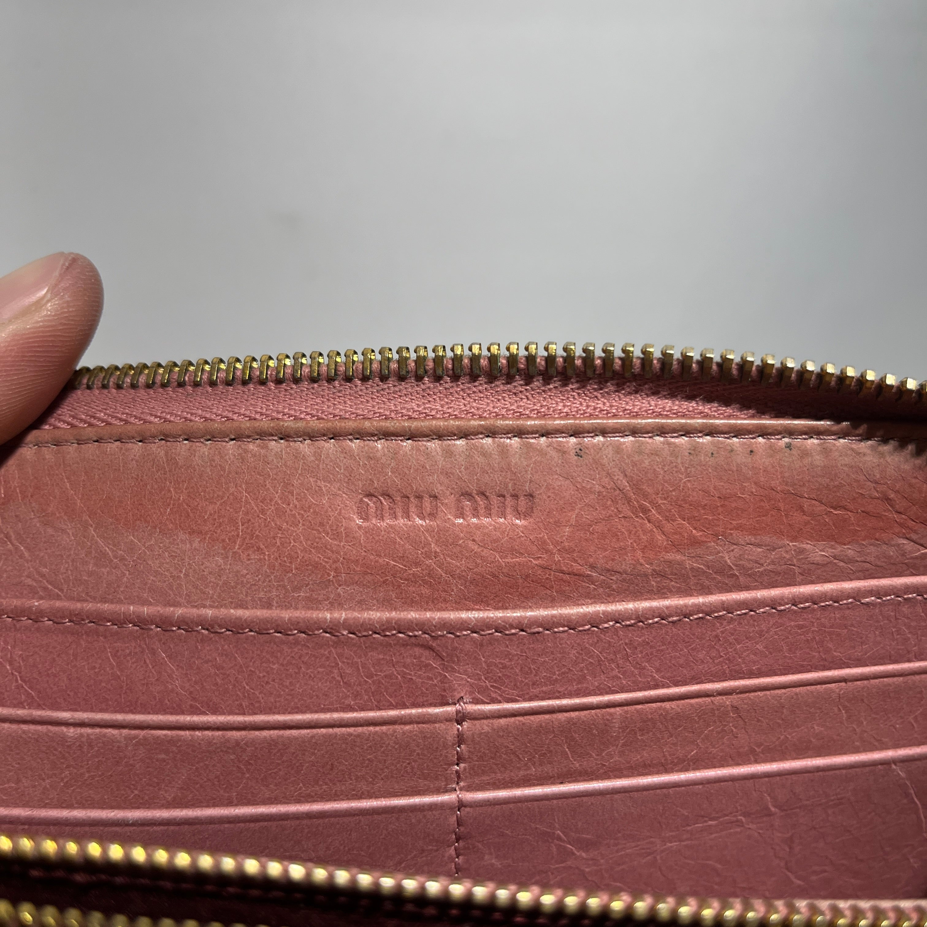 MIU MIU/Long Wallet/Leather/PNK/MATELASSE NAPPA LEATHER WALLET view 5