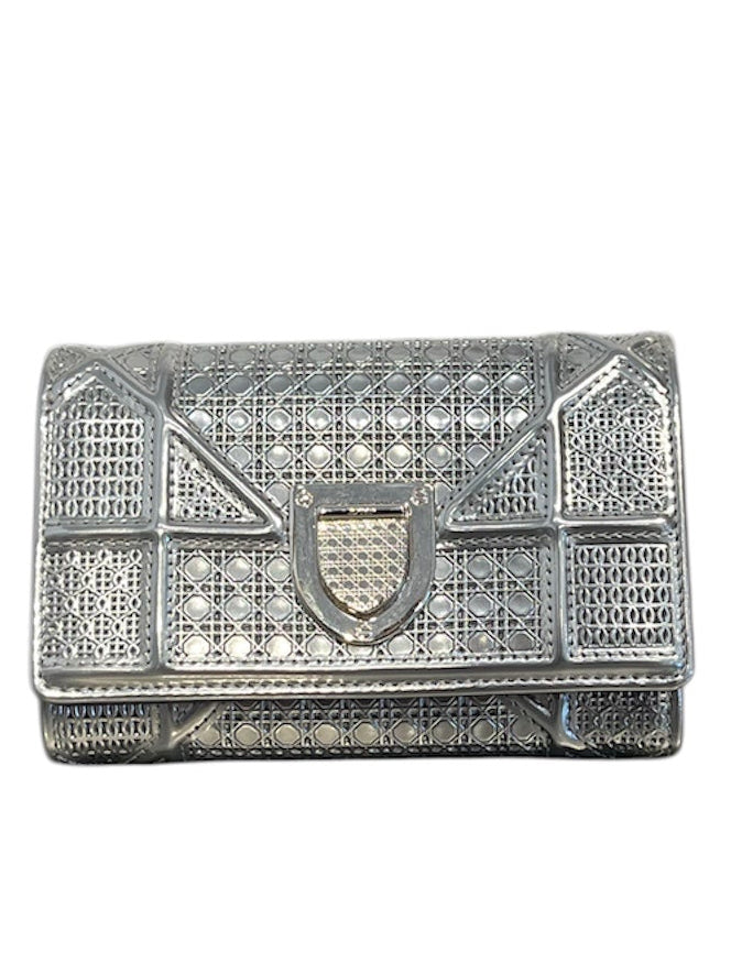 Christian Dior/Trifold Wallet/Leather/SLV/DIORAMA view 1