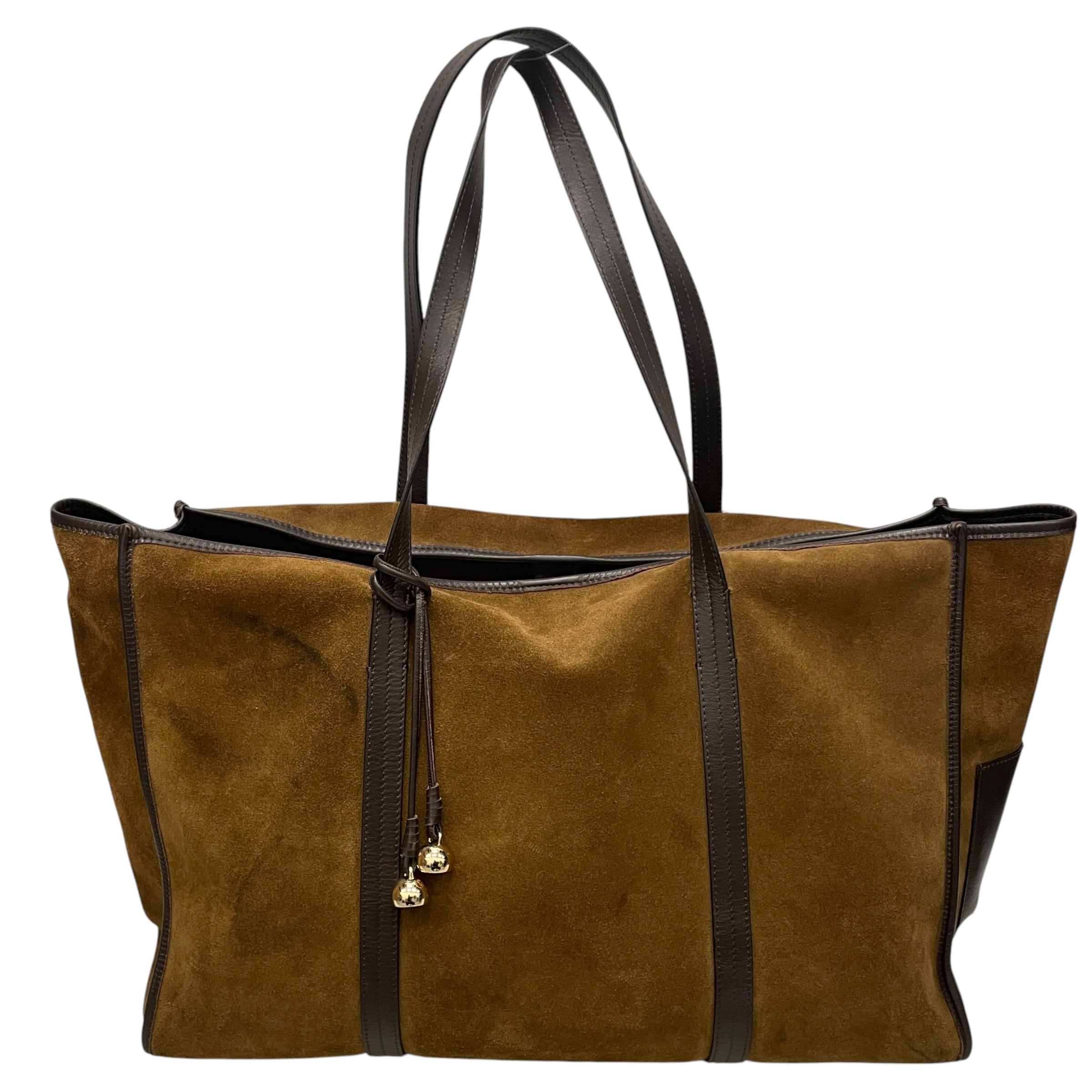 sandro/Tote Bag/Suede/BRW/ view 1
