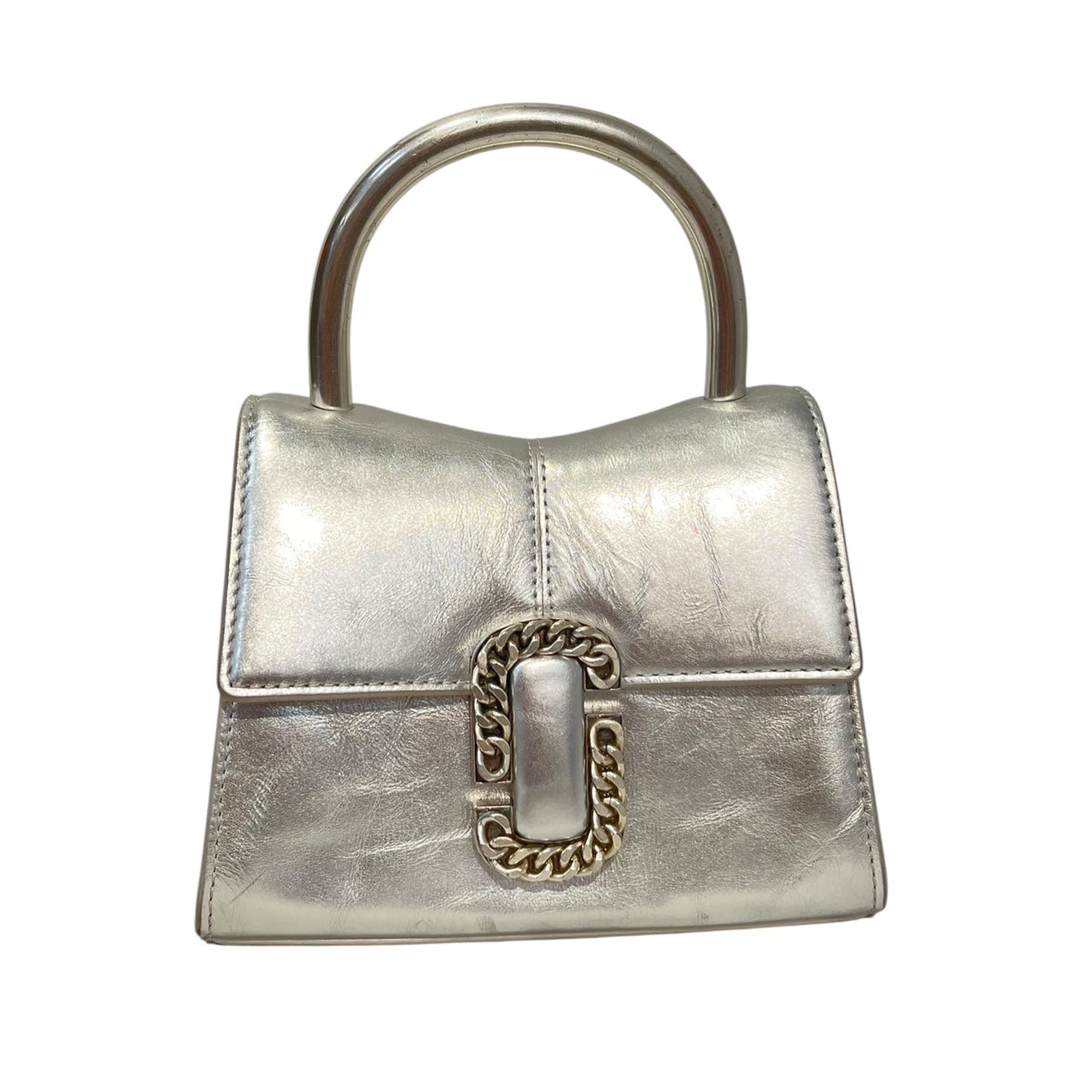 MARC JACOBS/Clutch Bag/SLV/METAL HANDLE view 1