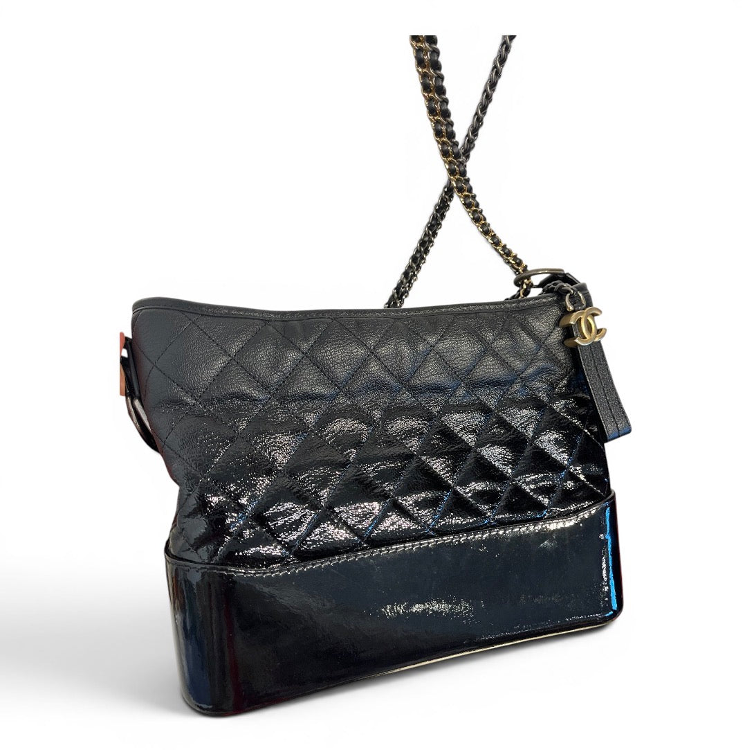 CHANEL/Tote Bag/Leather/BLK/GABBY MEDIUM BAG view 6