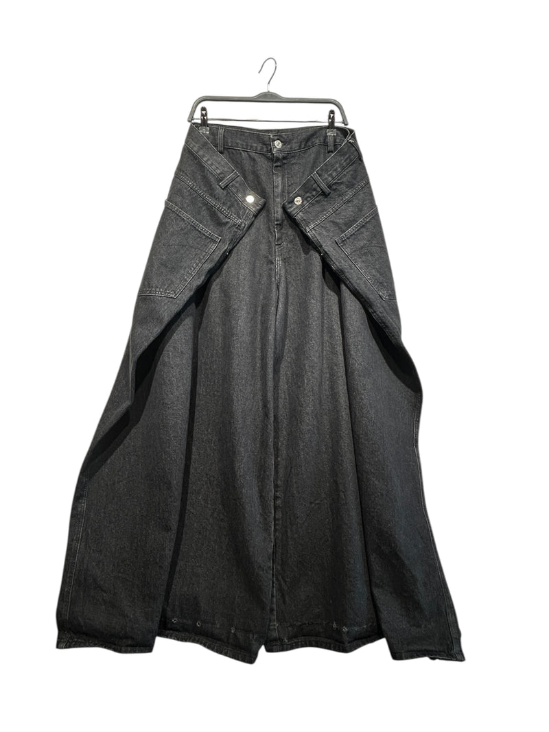 Luu Dan/Pants/30/Denim/BLK/Double Layer Jeans