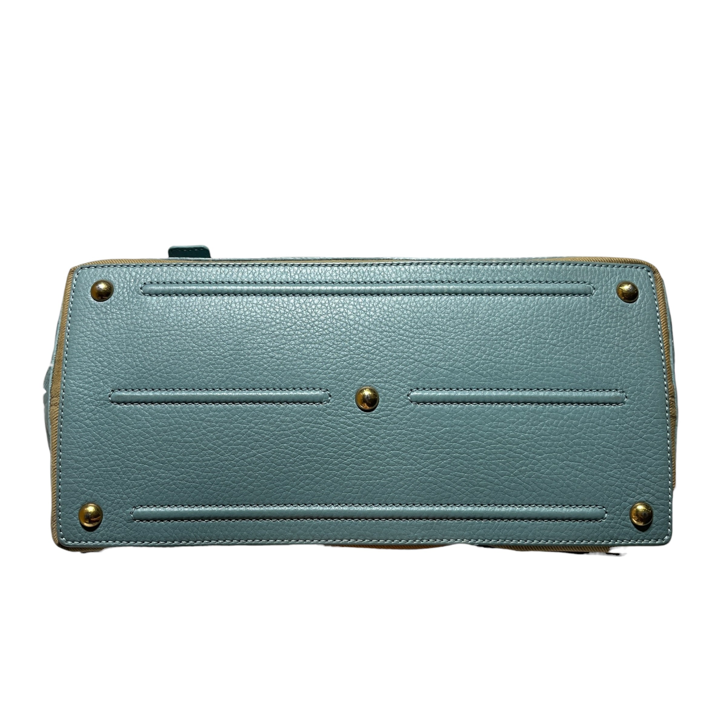 YVES SAINT LAURENT/Hand Bag/Leather/BLU/muse two leather view 3