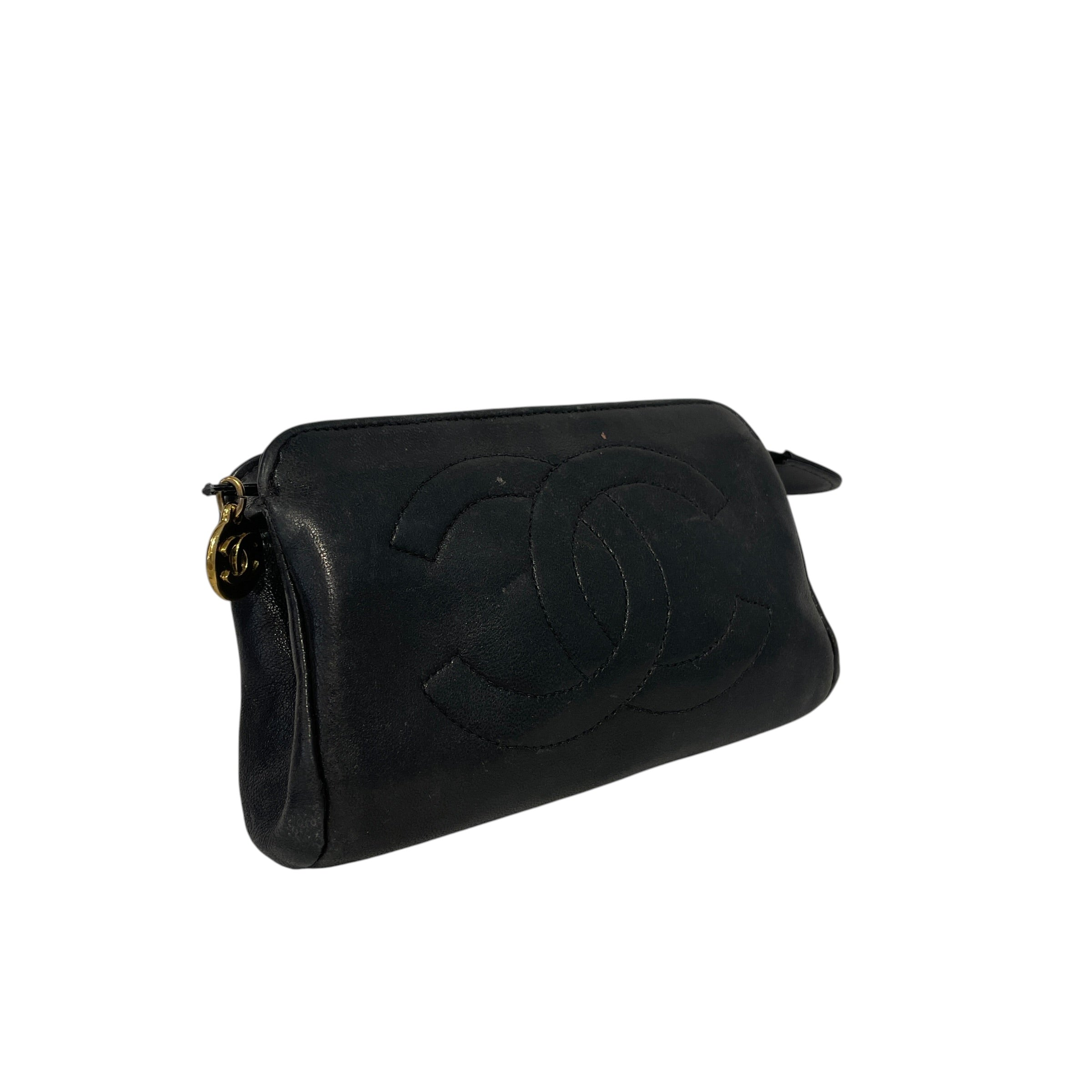 CHANEL/Pouch/Leather/BLK/DB78H9X view 1