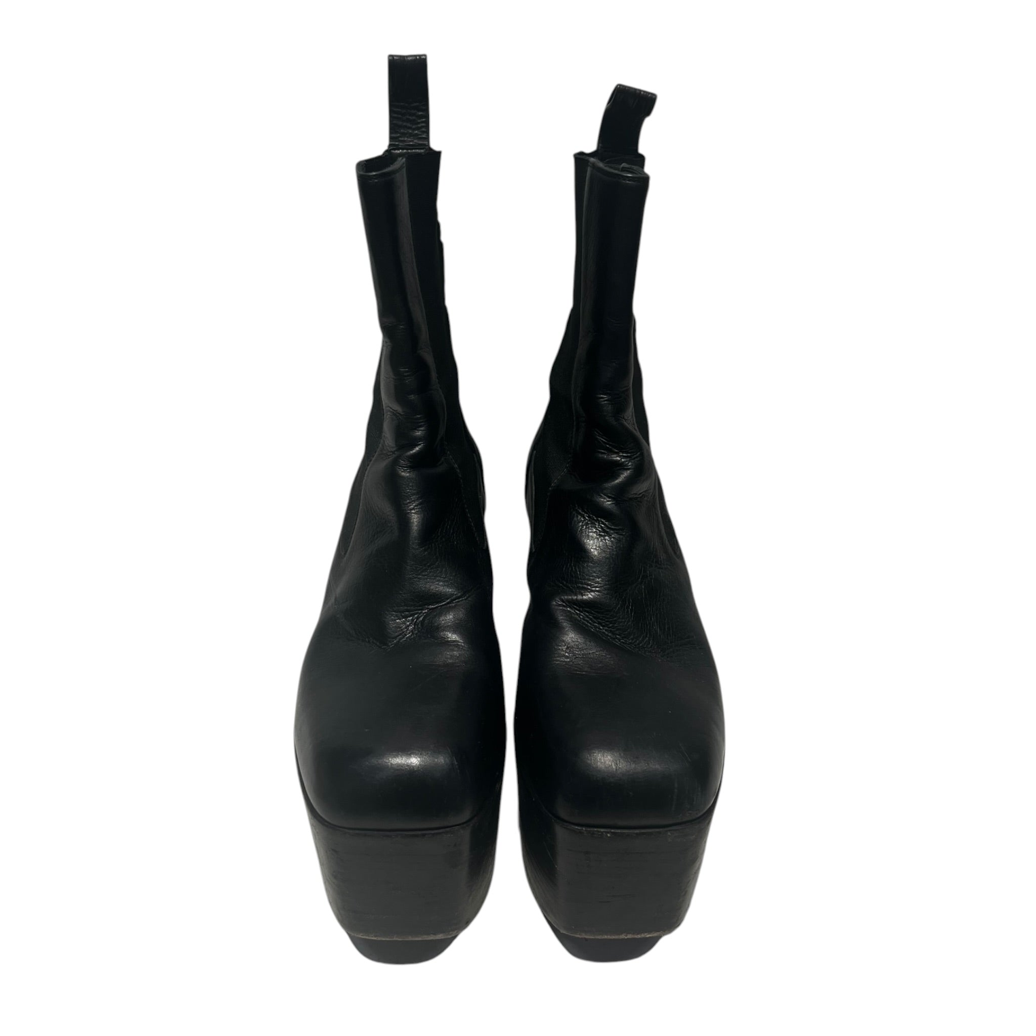 Rick Owens/Chelsea Boots/EU 42/Leather/BLK/KISS Heels view 1