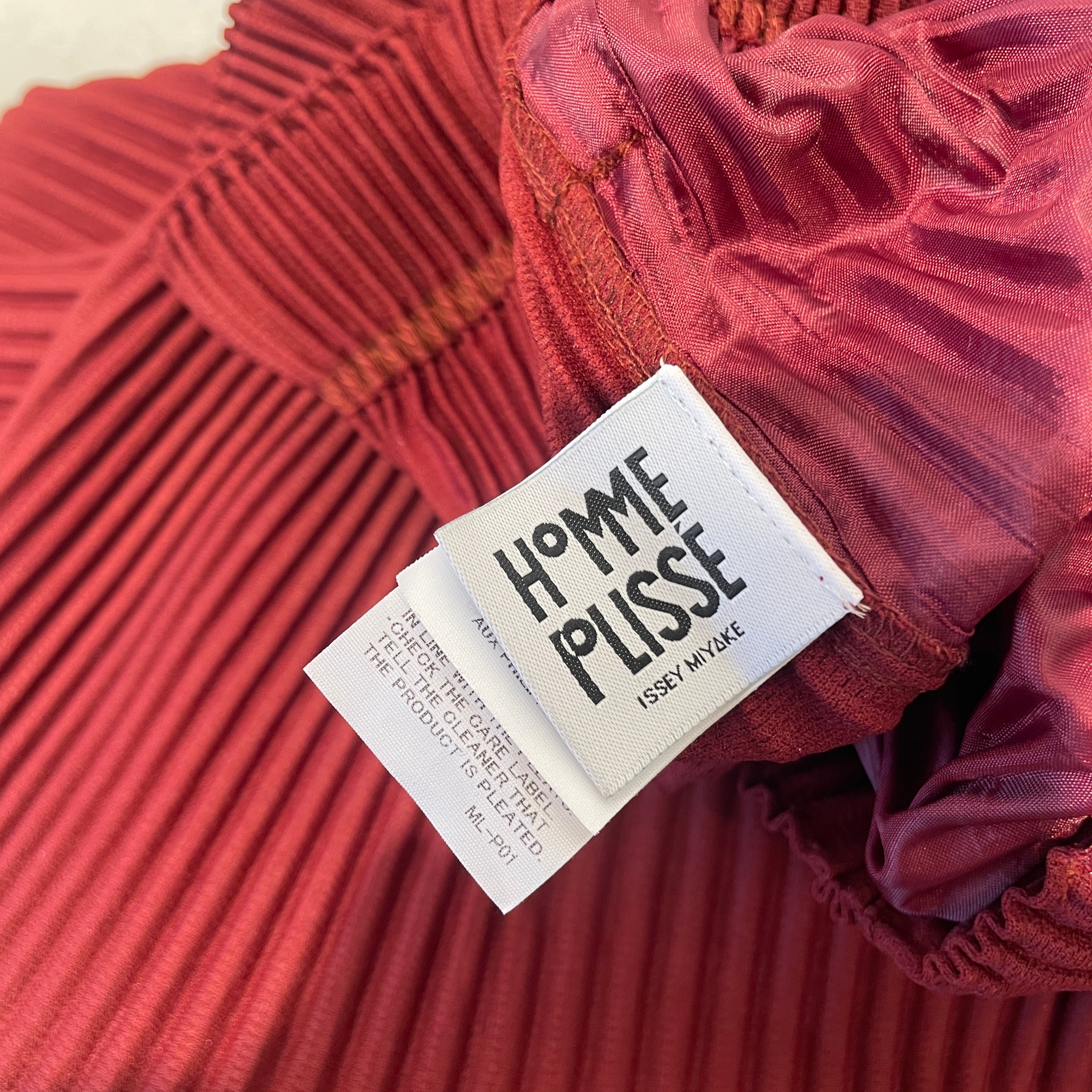 HOMME PLISSE ISSEY MIYAKE/Pants/2/Polyester/RED/nwt wide leg pleats view 4