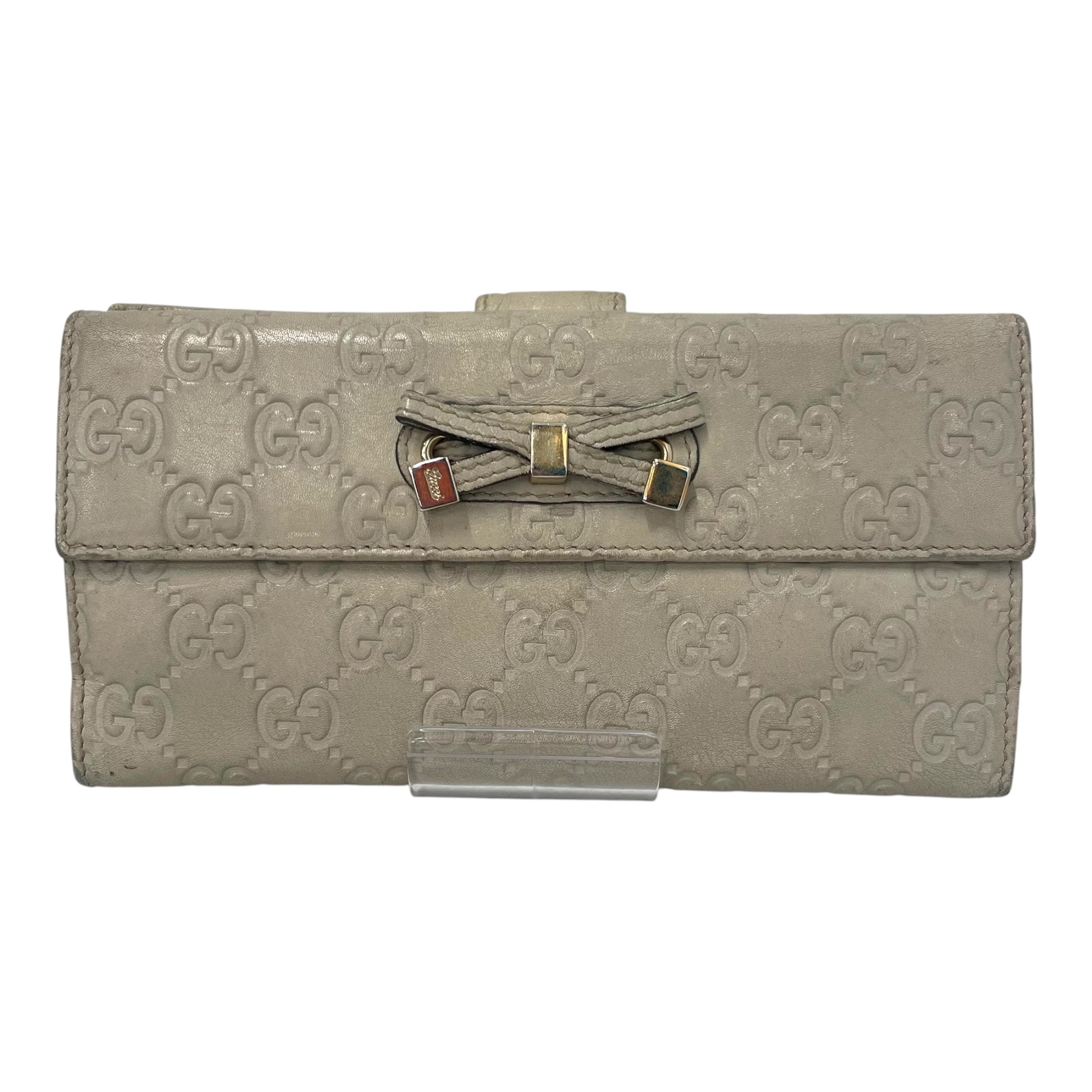 GUCCI/Long Wallet/Monogram/Leather/CRM/GG SUPREME EMBOSS WALLET view 1