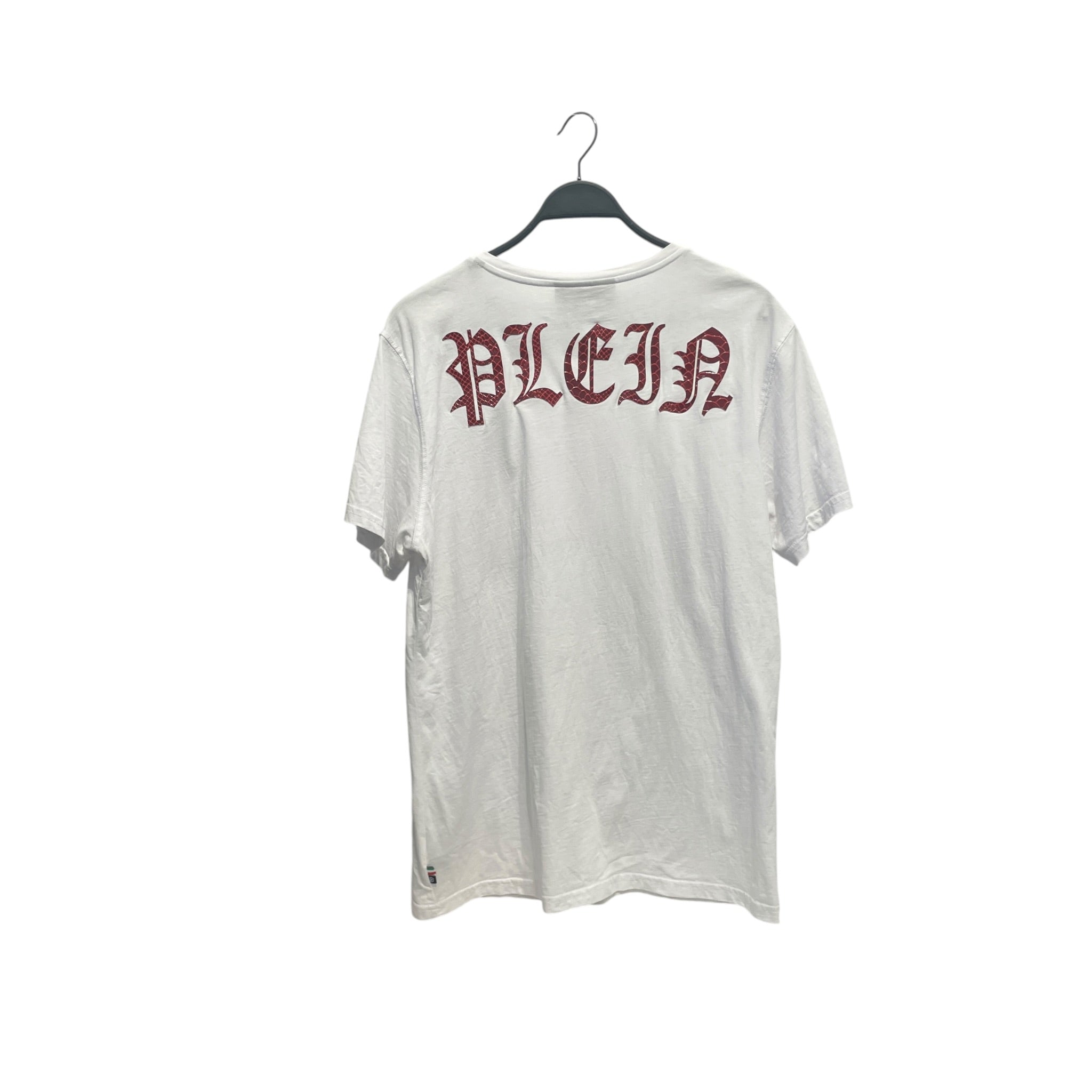 PHILIPP PLEIN/T-Shirt/L/Cotton/WHT/Graphic/skull snake view 2