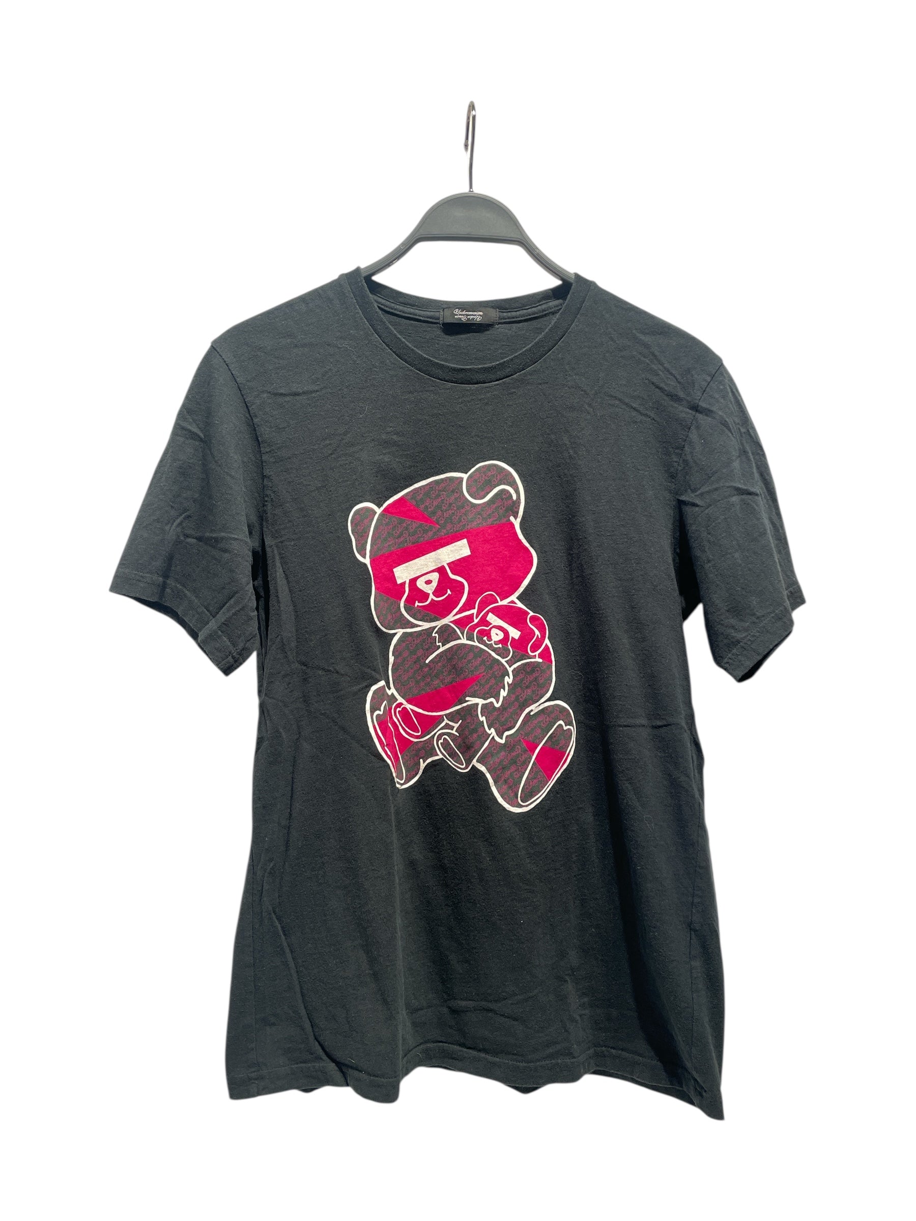 UNDERCOVERISM/T-Shirt/L/Cotton/BLK/Graphic/PINK BEAR view 1
