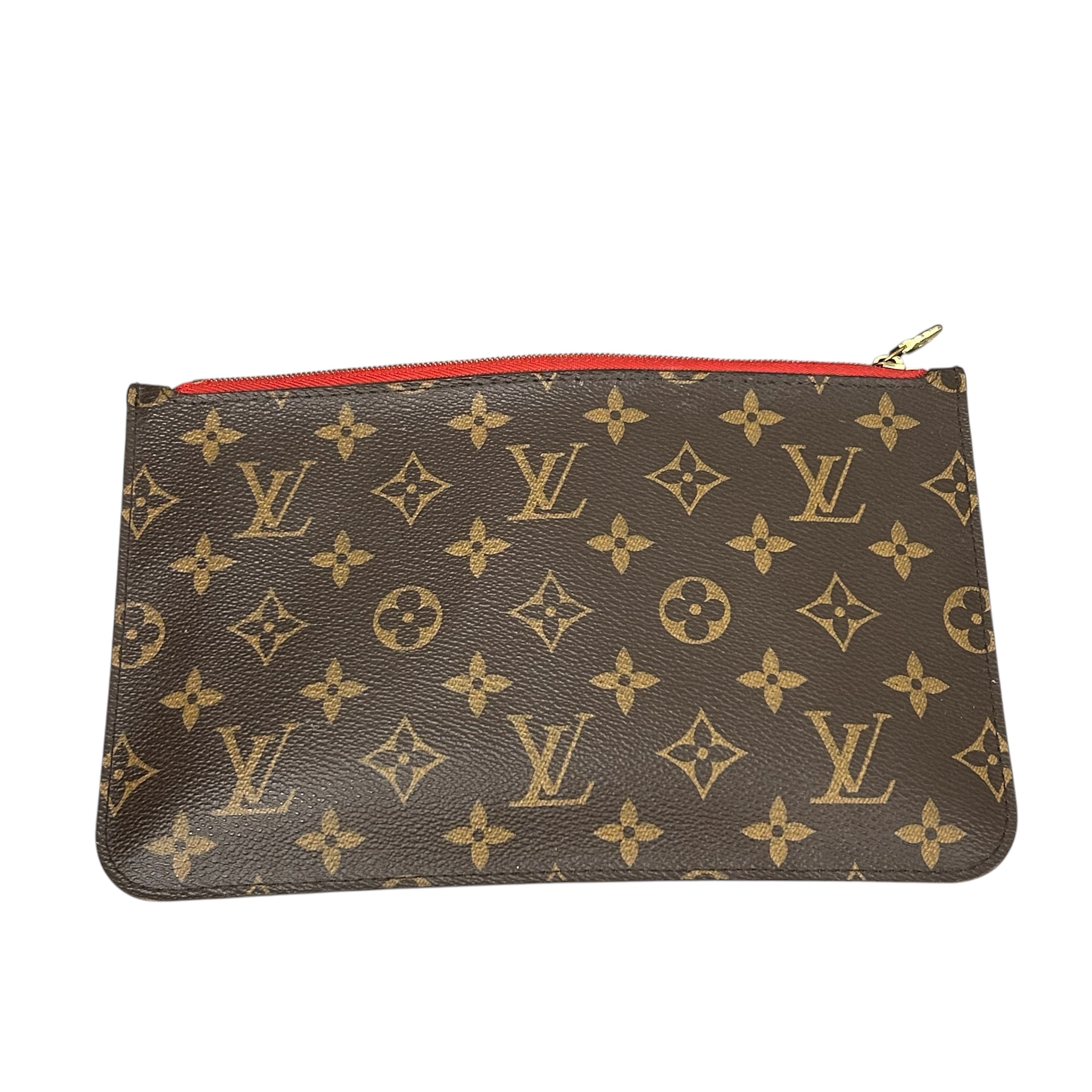 LOUIS VUITTON/Tote Bag/Monogram/Leather/BRW/Neverfull pouch view 8