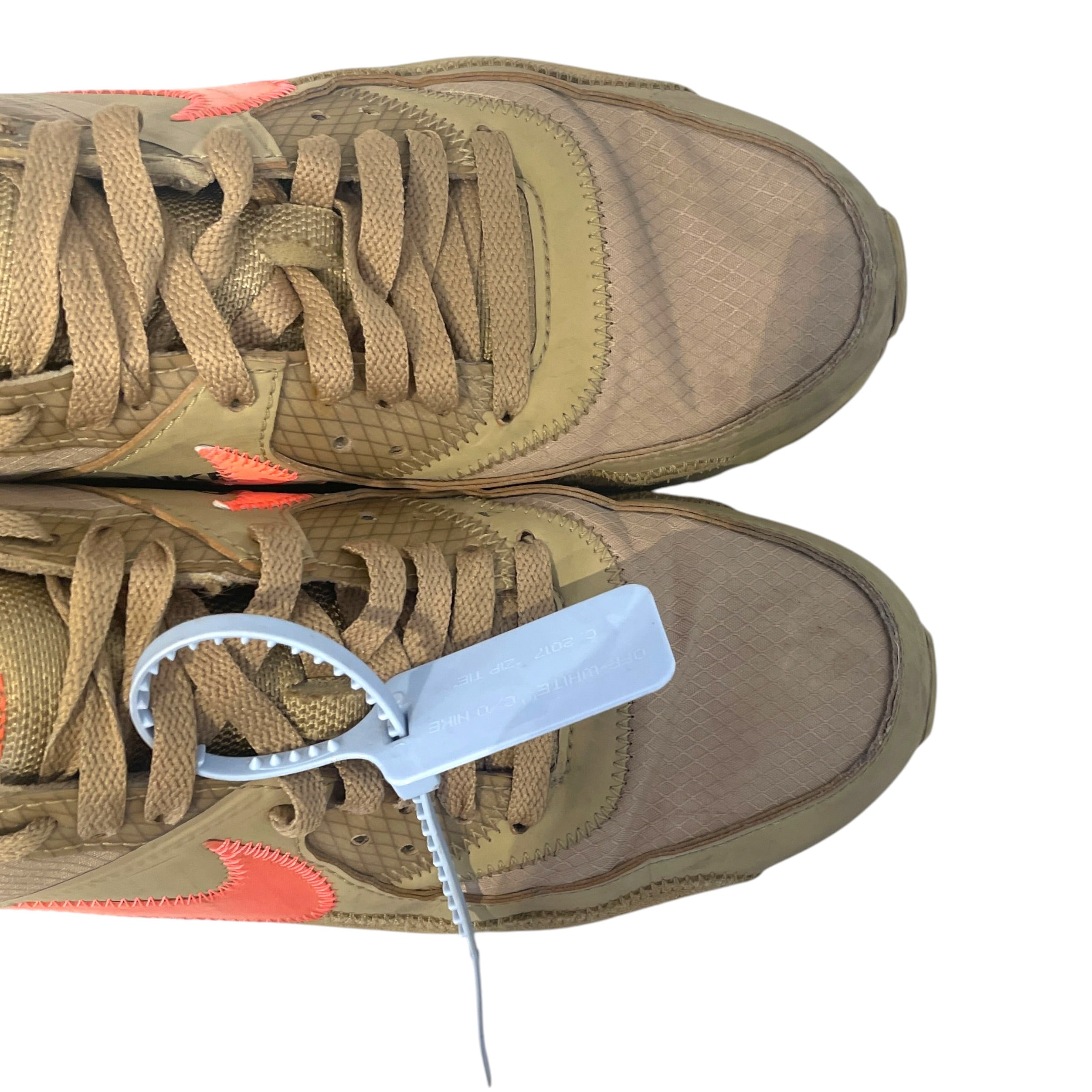 NIKE/OFF-WHITE/THE 10 : AIR MAX 90/Low-Sneakers/US 10/CML/AA7293-200 view 4