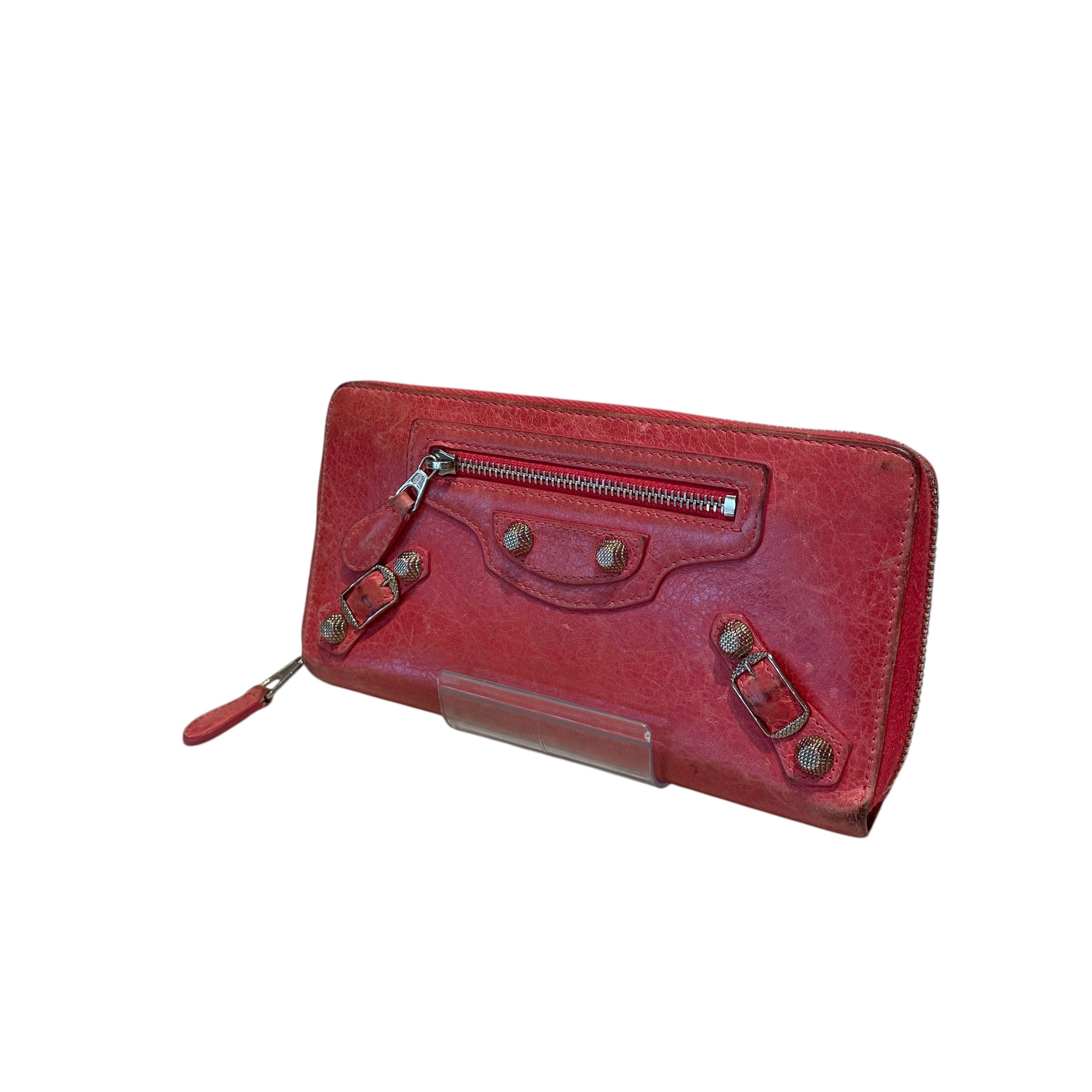 BALENCIAGA/Long Wallet/Leather/RED/L's/CLASSIC CONTINENTAL view 1