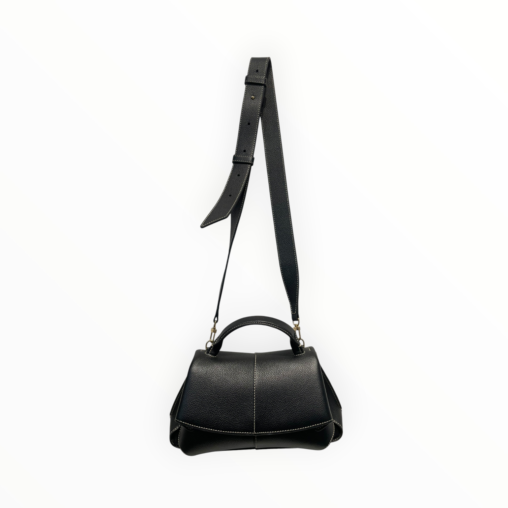 POLENE/Hand Bag/BLK/LIGHT COLOR TRIM view 3