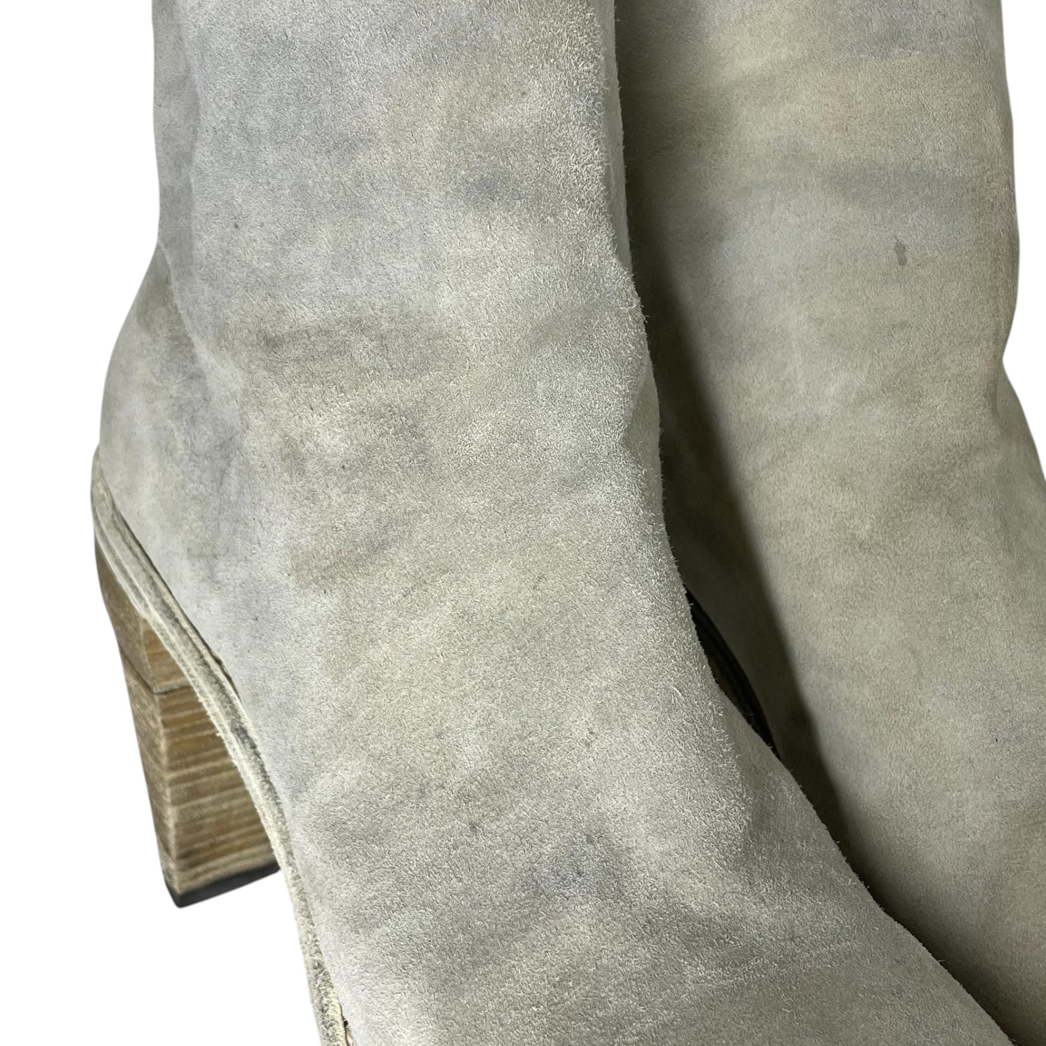 GUIDI/Booties/EU 39/Suede/WHT/PLATFORM HEELED view 6